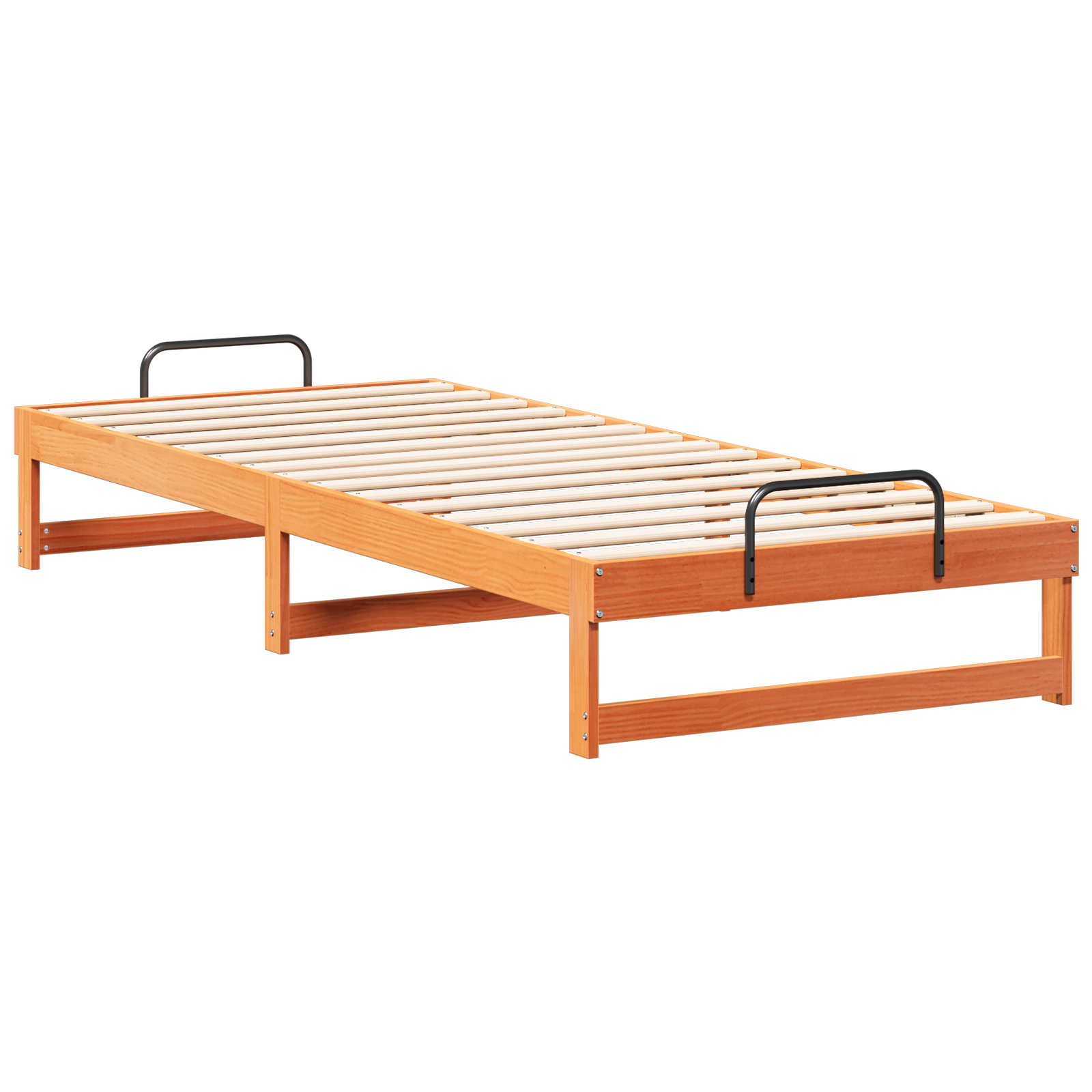 Bedframe Bruin 100 x 220 cm Massief grenenhout