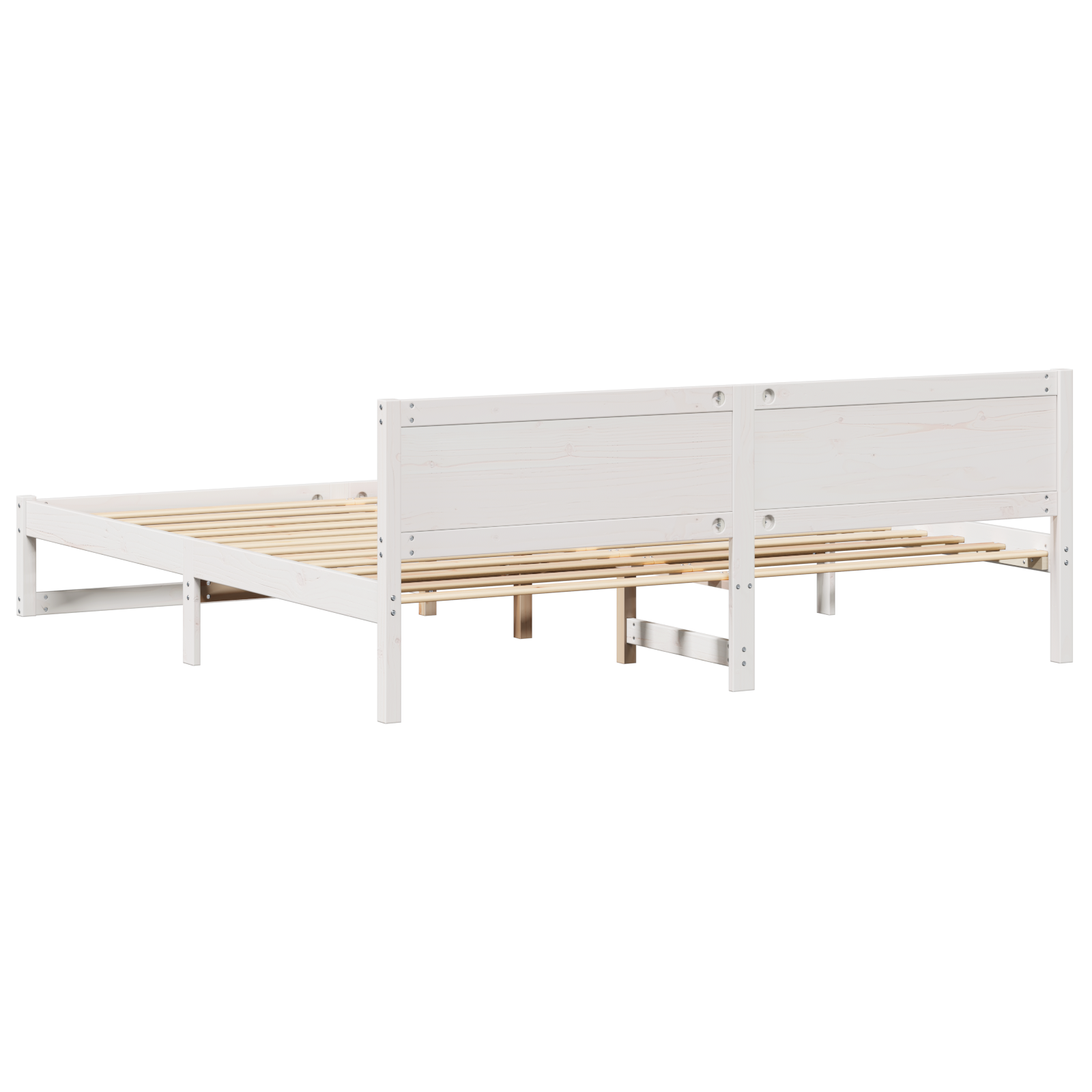 lovos rėmas Baltas Medis 180 x 200 cm Patvarus Lovos rėmas - Image 8