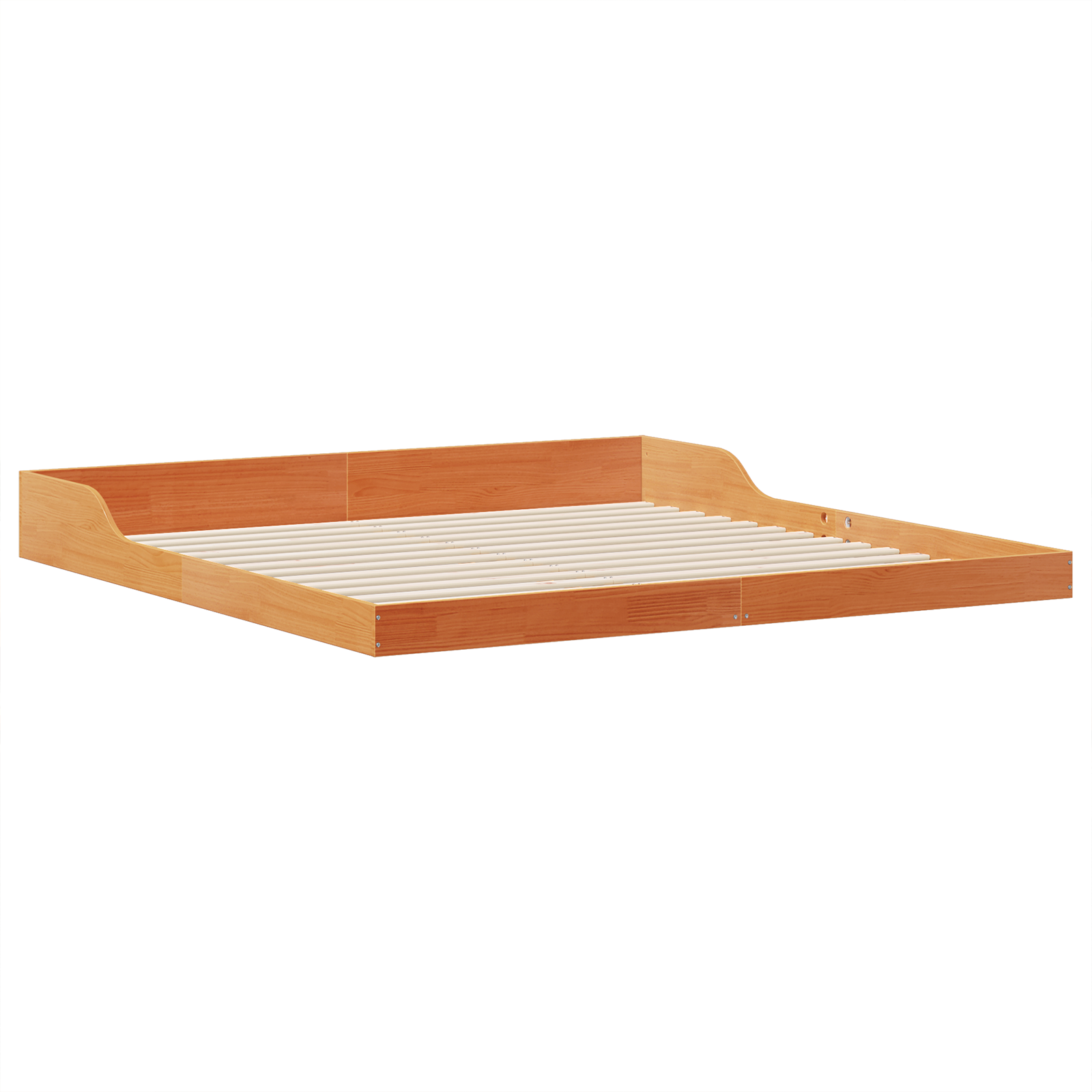 Bedframe Wasbruin 200 x 200 cm Massief grenenhout