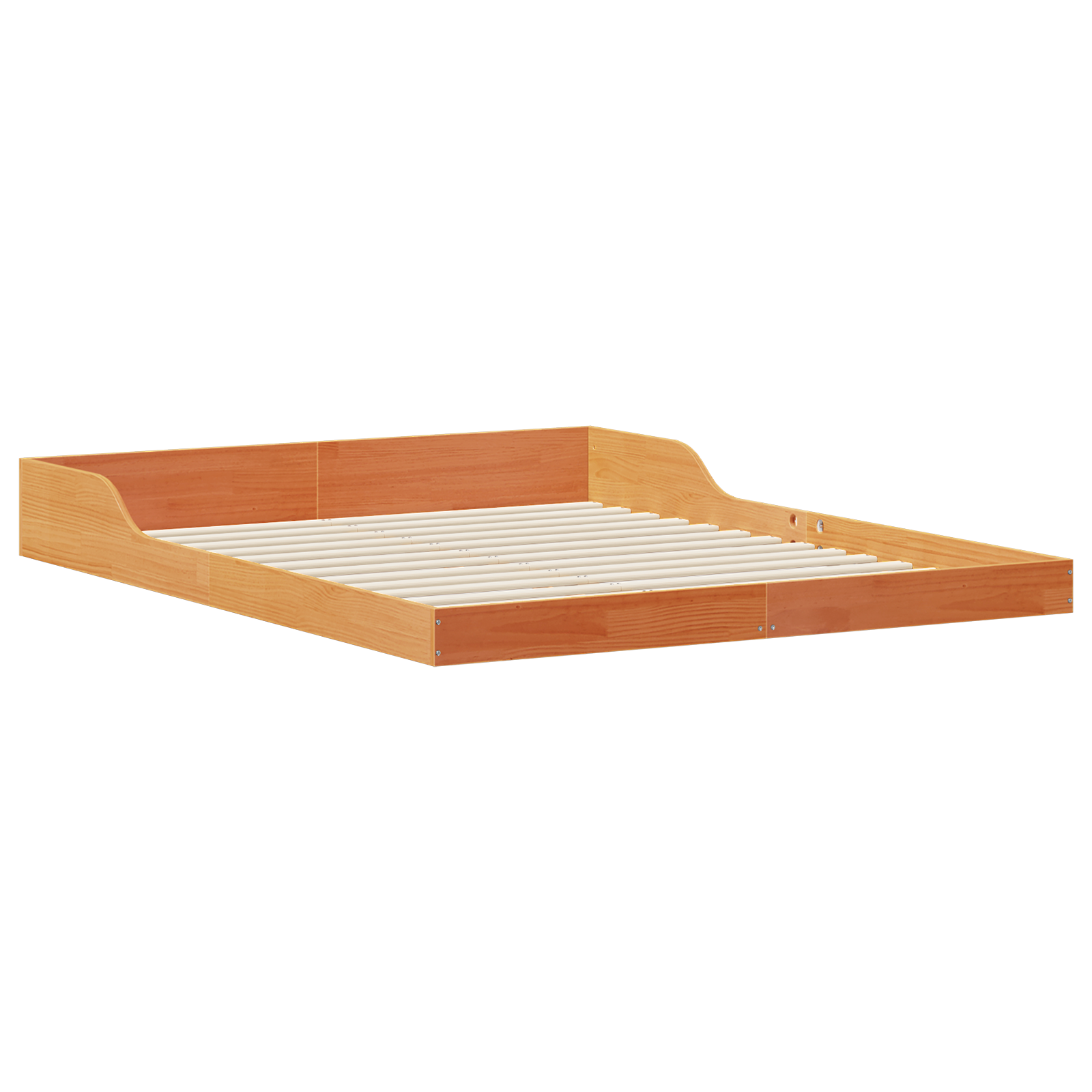 Bedframe Wasbruin 160 x 200 cm Massief grenenhout