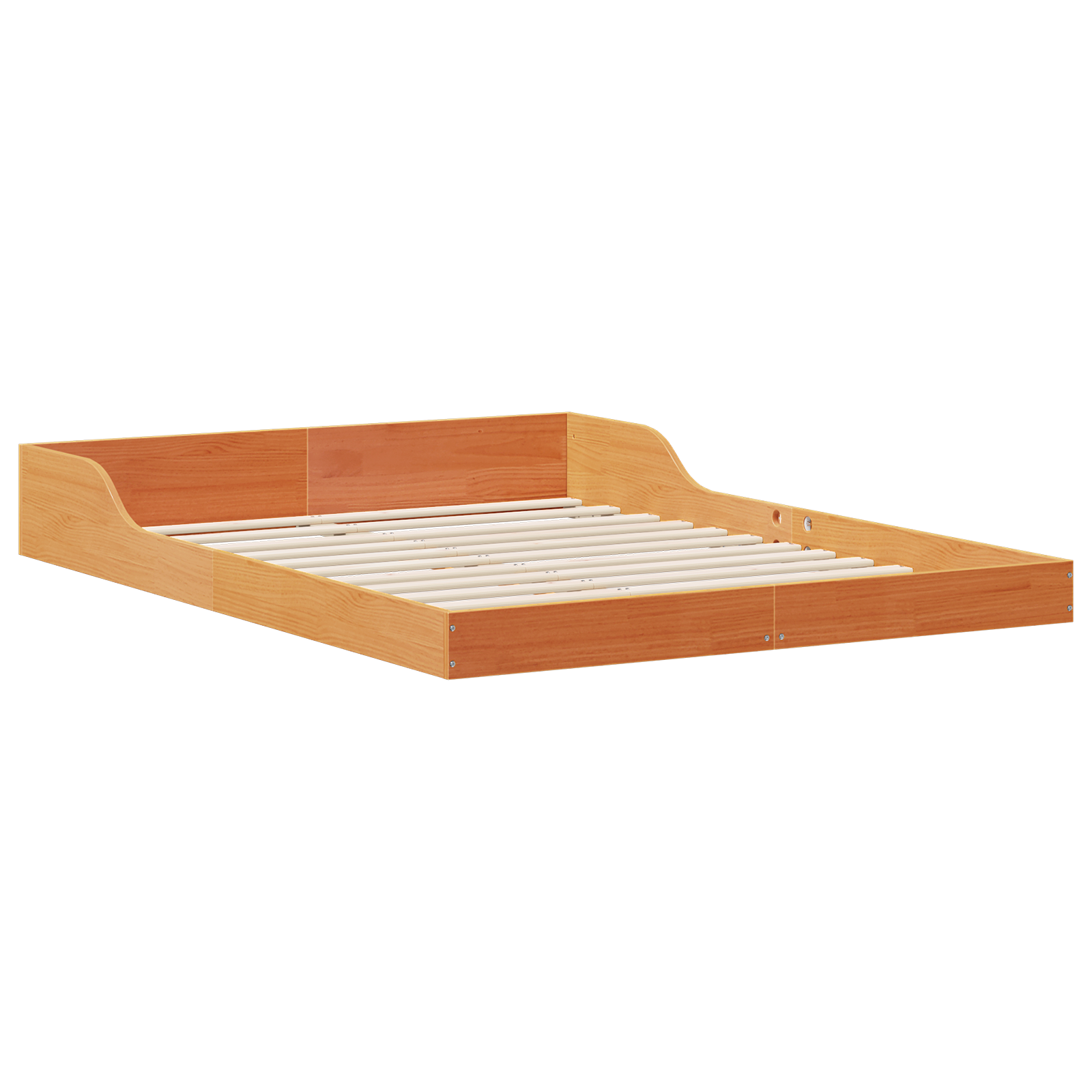 Bedframe Wasbruin 140 x 190 cm Massief grenenhout