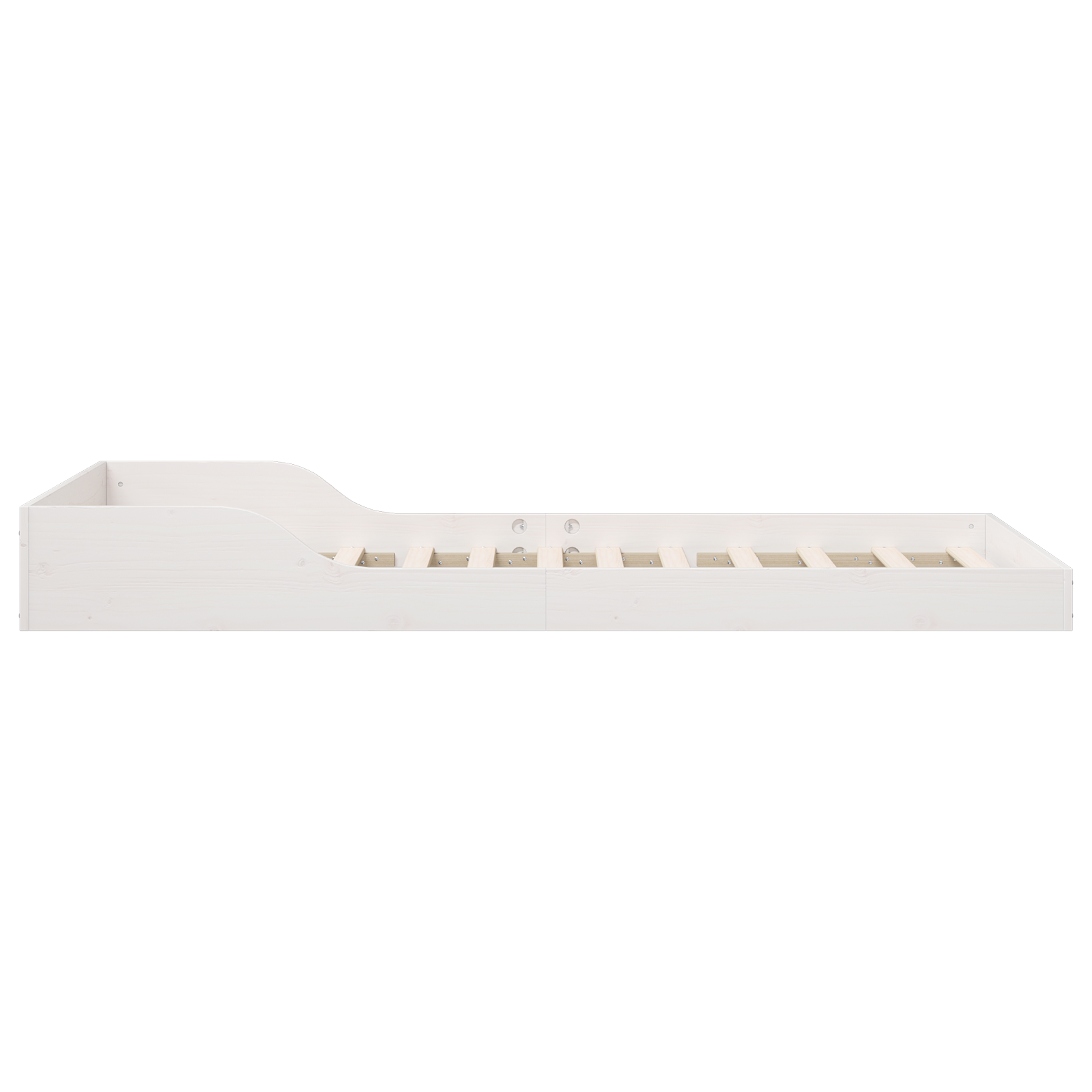 Bedframe Wit 100 x 200 cm Massief grenenhout