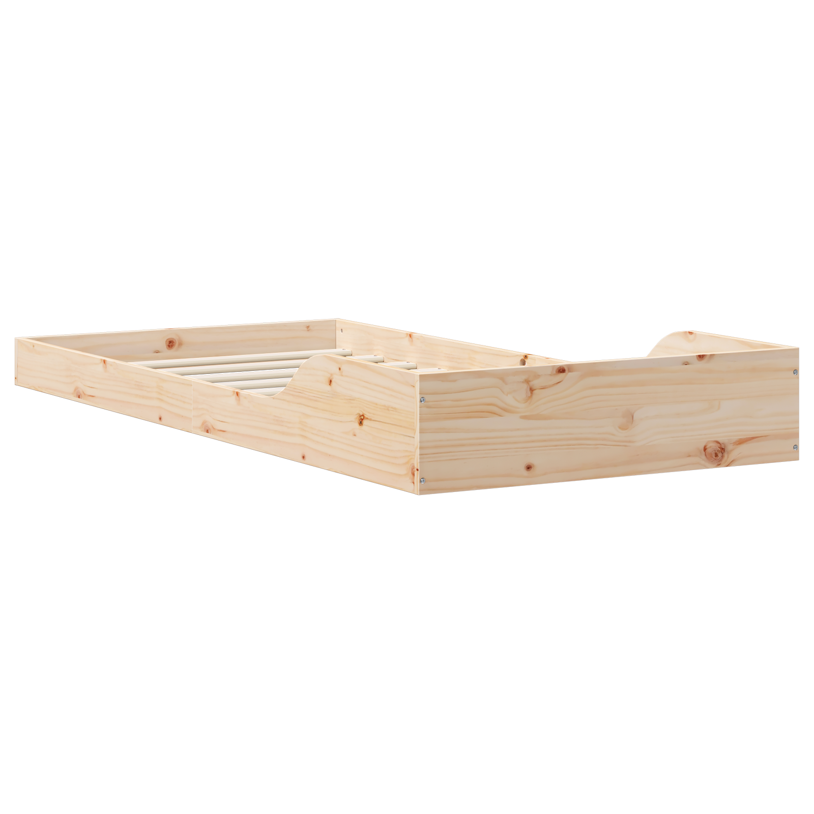 Bedframe Naturel 80 x 200 cm Massief grenenhout
