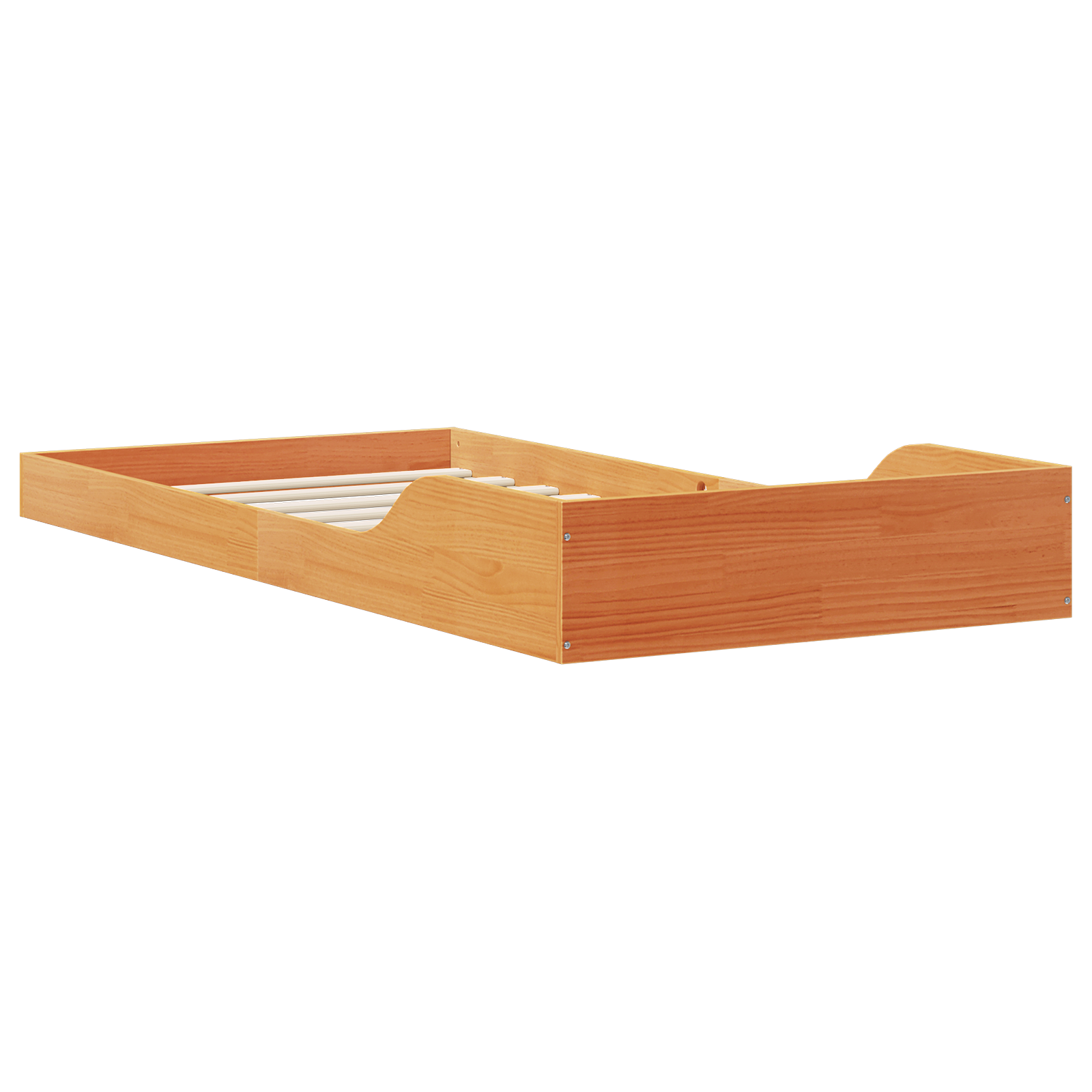 Bedframe Wasbruin 80 x 220 cm Massief grenenhout