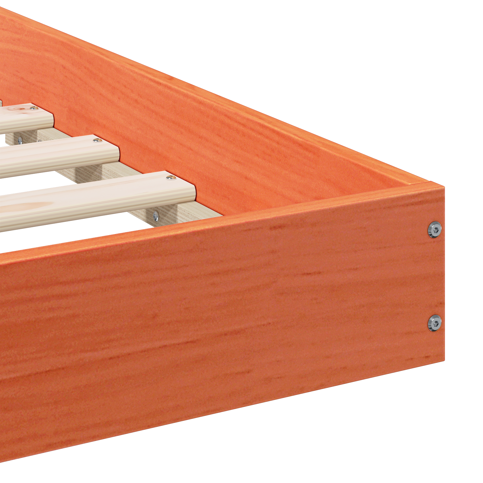 Bedframe Wasbruin 100 x 220 cm Massief grenenhout