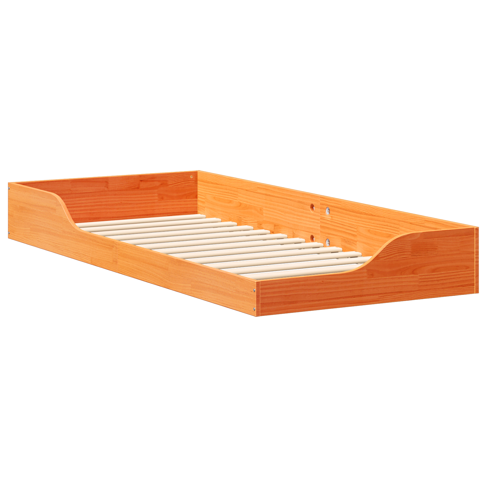 Bedframe Wasbruin 90 x 210 cm Massief grenenhout
