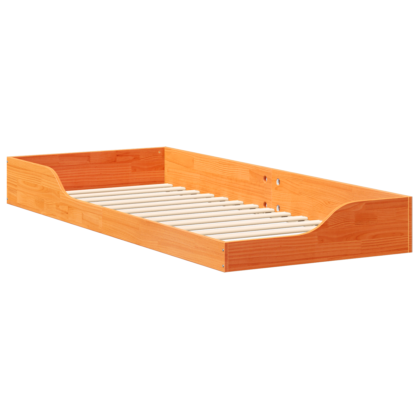 Bedframe Wasbruin 90 x 220 cm Massief grenenhout