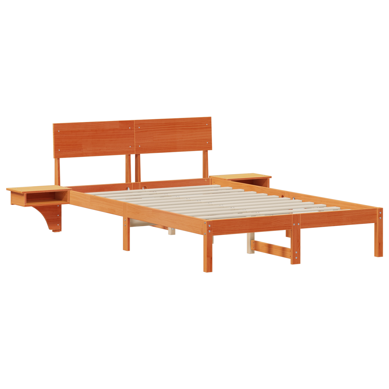Bedframe Wasbruin 120 x 190 cm Massief grenenhout