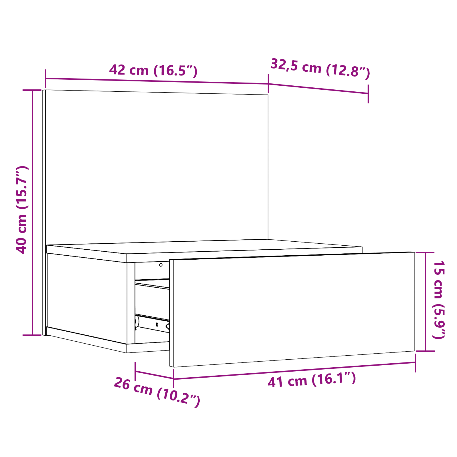 Nachtkastje 2 pcs Wasbruin 42 x 32,5 x 40 cm Massief grenenhout