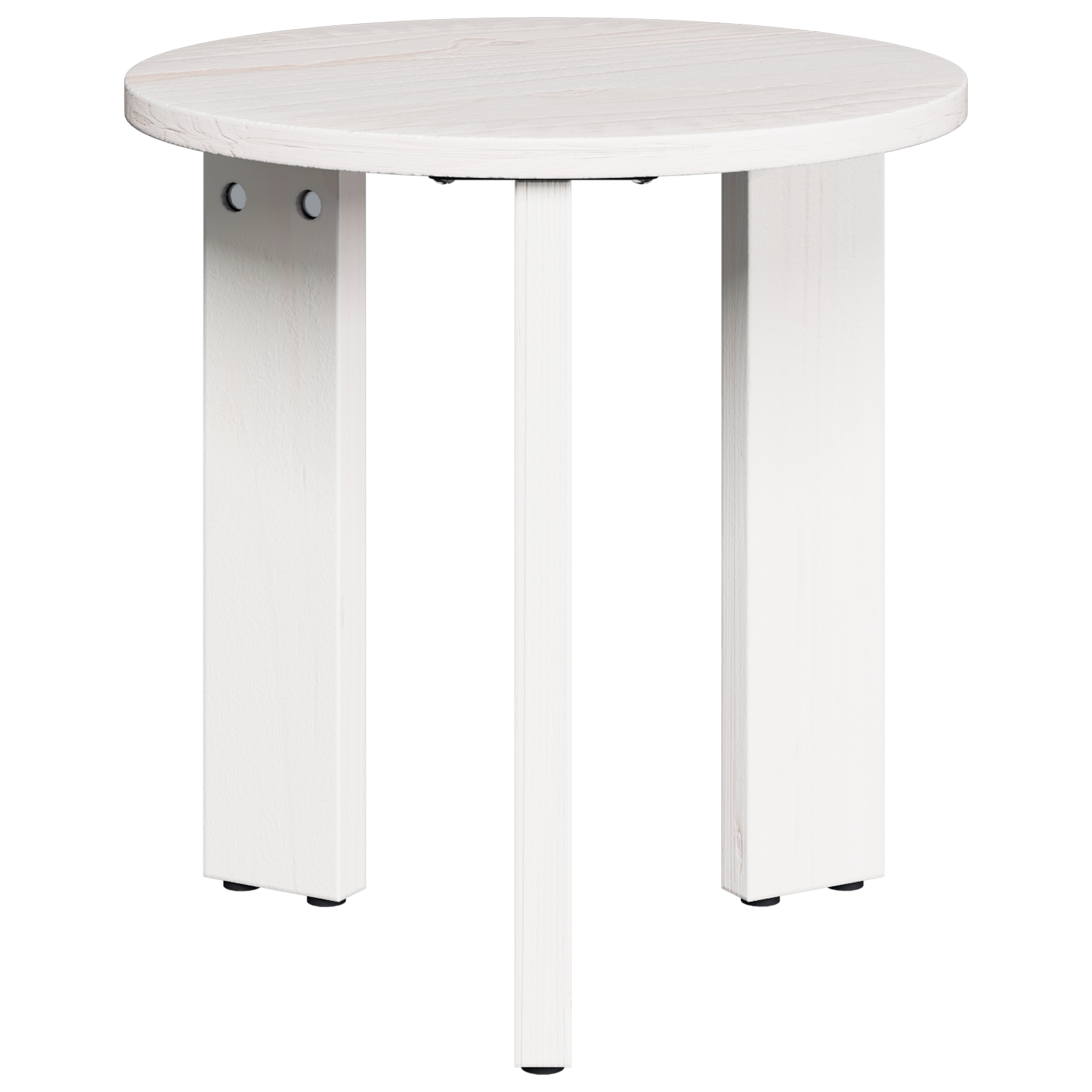 Комплект кафе маса 3 pcs Бял 47.5 x 47.5 x 27 см - Image 9
