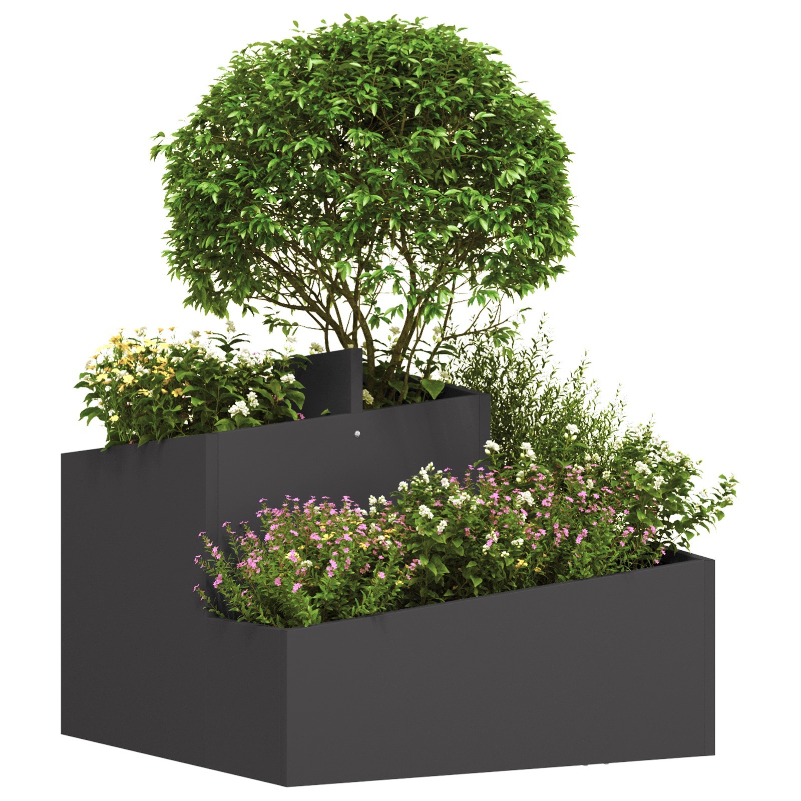 Plastic Planter Black High-density polyethylene Medium - Image 3