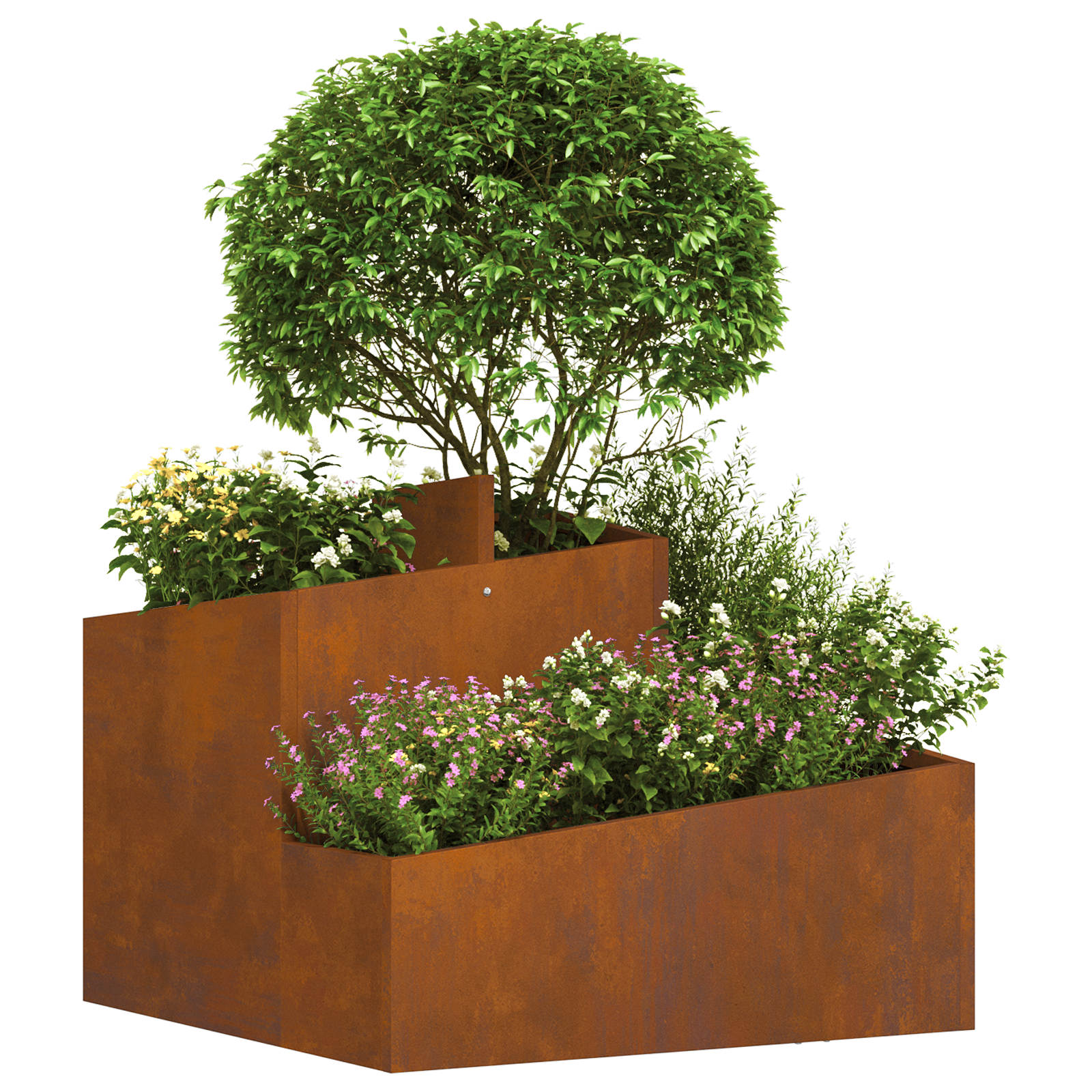Pots & Planters Corten Steel Medium Durable Metal Planter - Image 3
