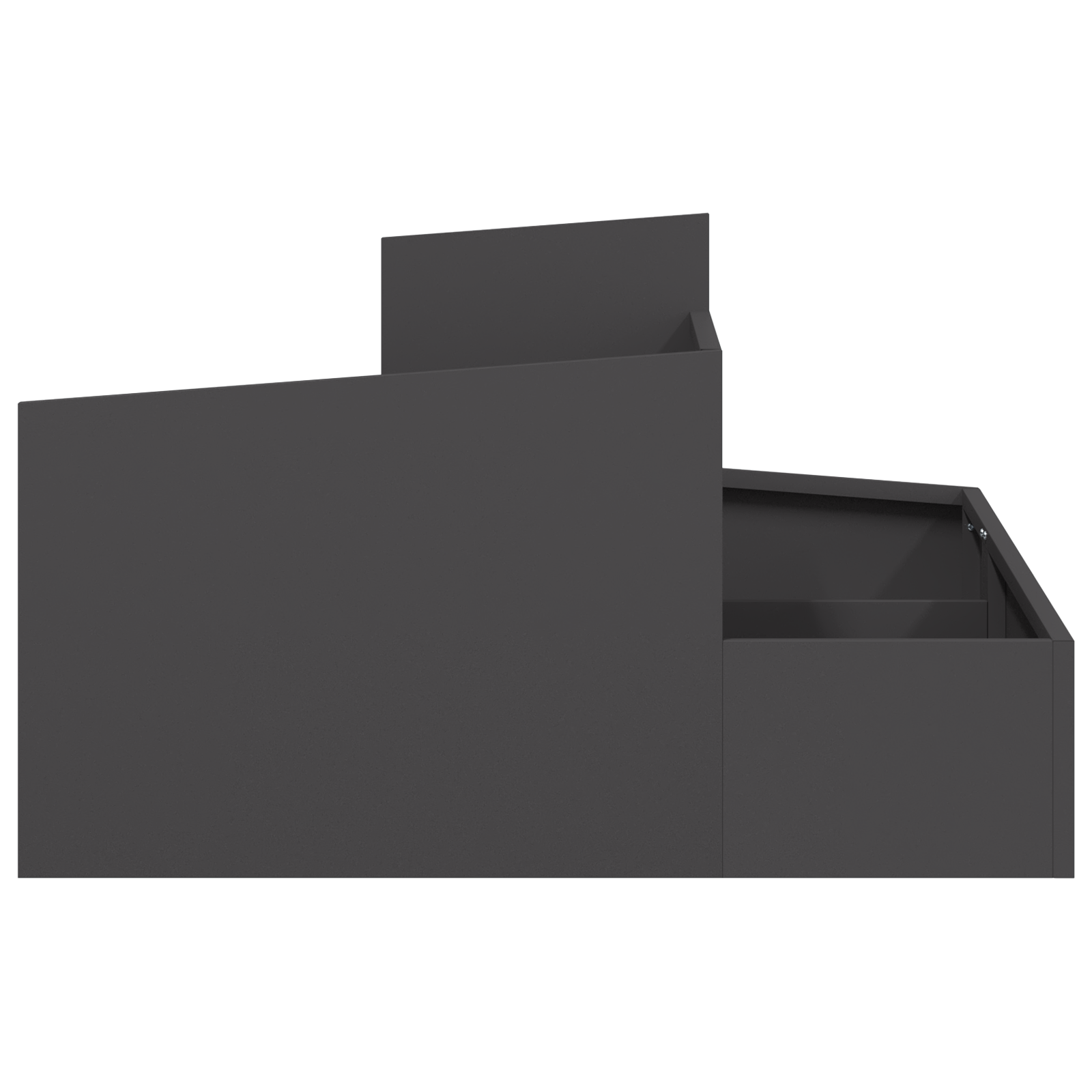 Planter Black 80x80x50 cm Cold-rolled Steel - Image 6