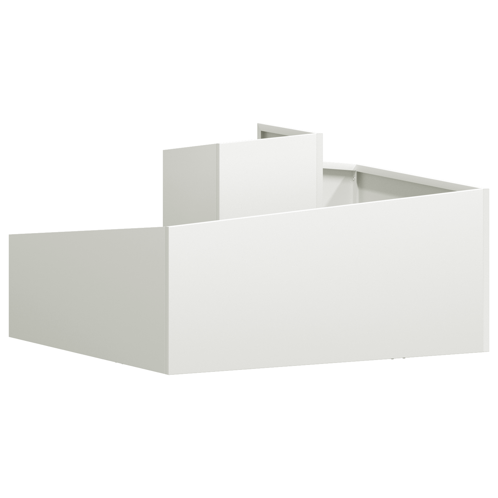 Planter White 80x80x50 cm Cold-rolled Steel - Image 7