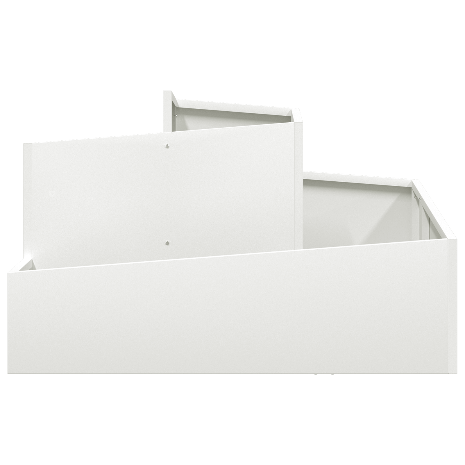 Planter White 80x80x50 cm Cold-rolled Steel - Image 5
