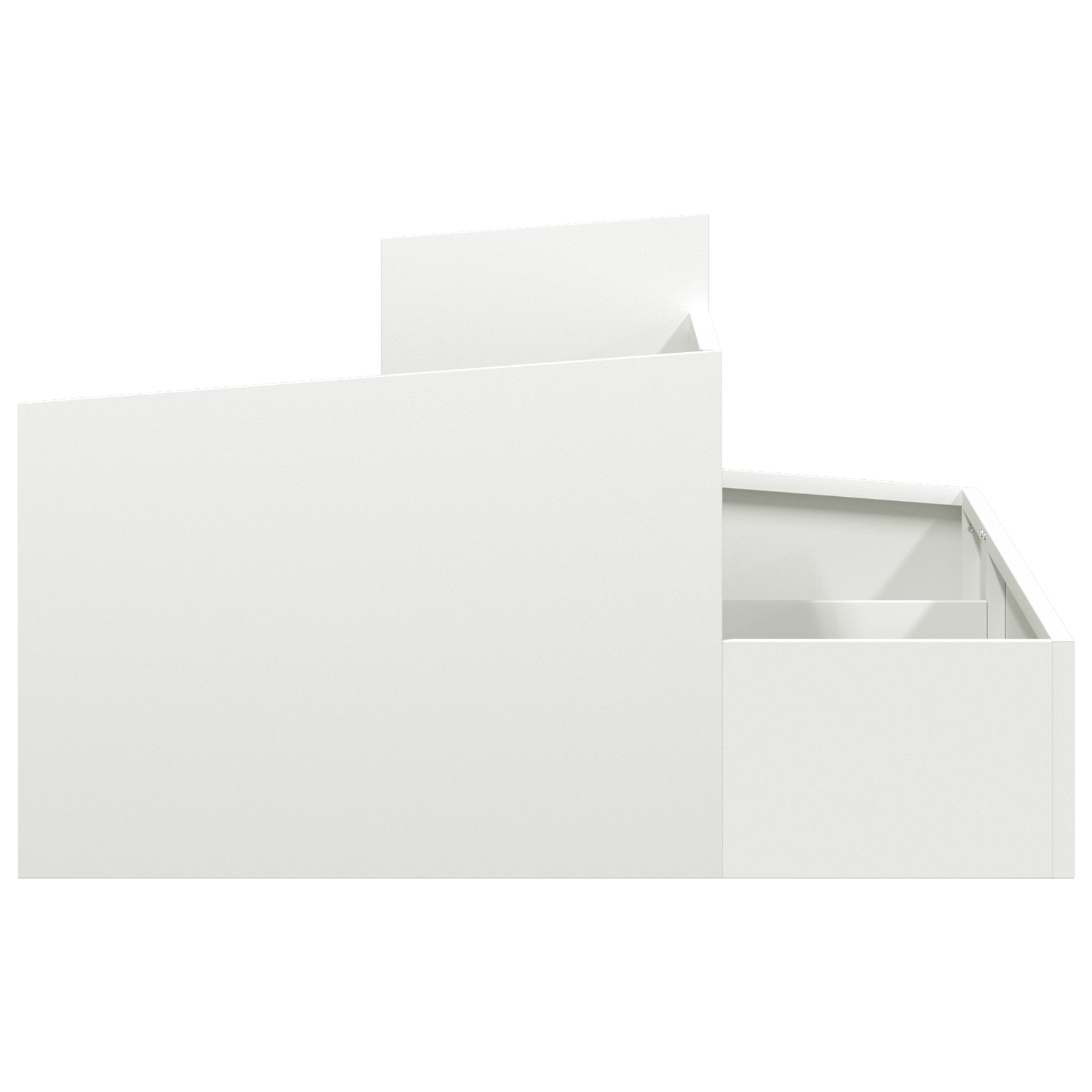 Planter White 80x80x50 cm Cold-rolled Steel - Image 6