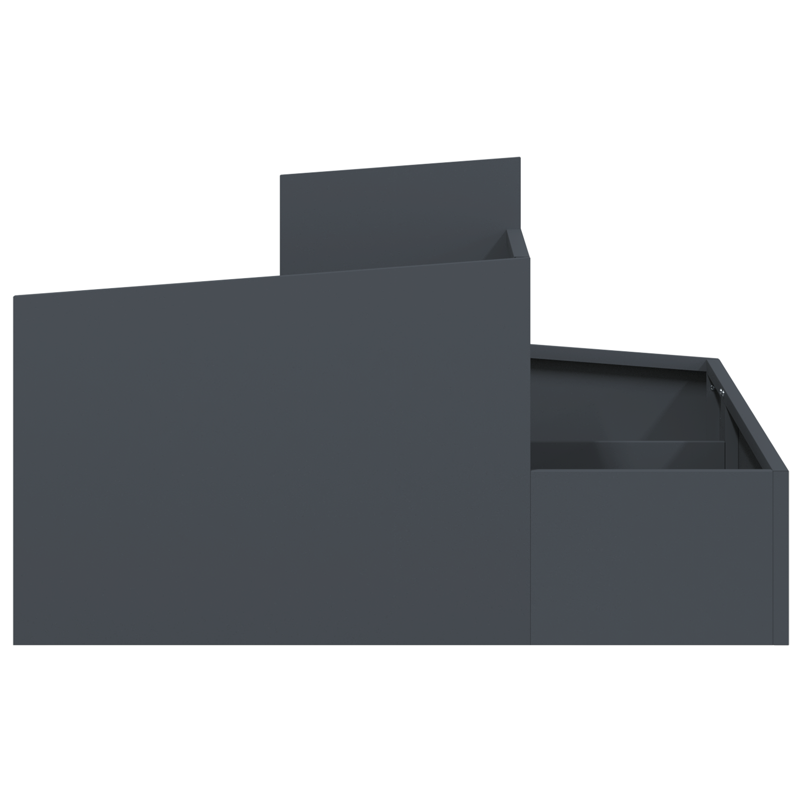 Planter Anthracite 80x80x50 cm Cold-rolled Steel - Image 6