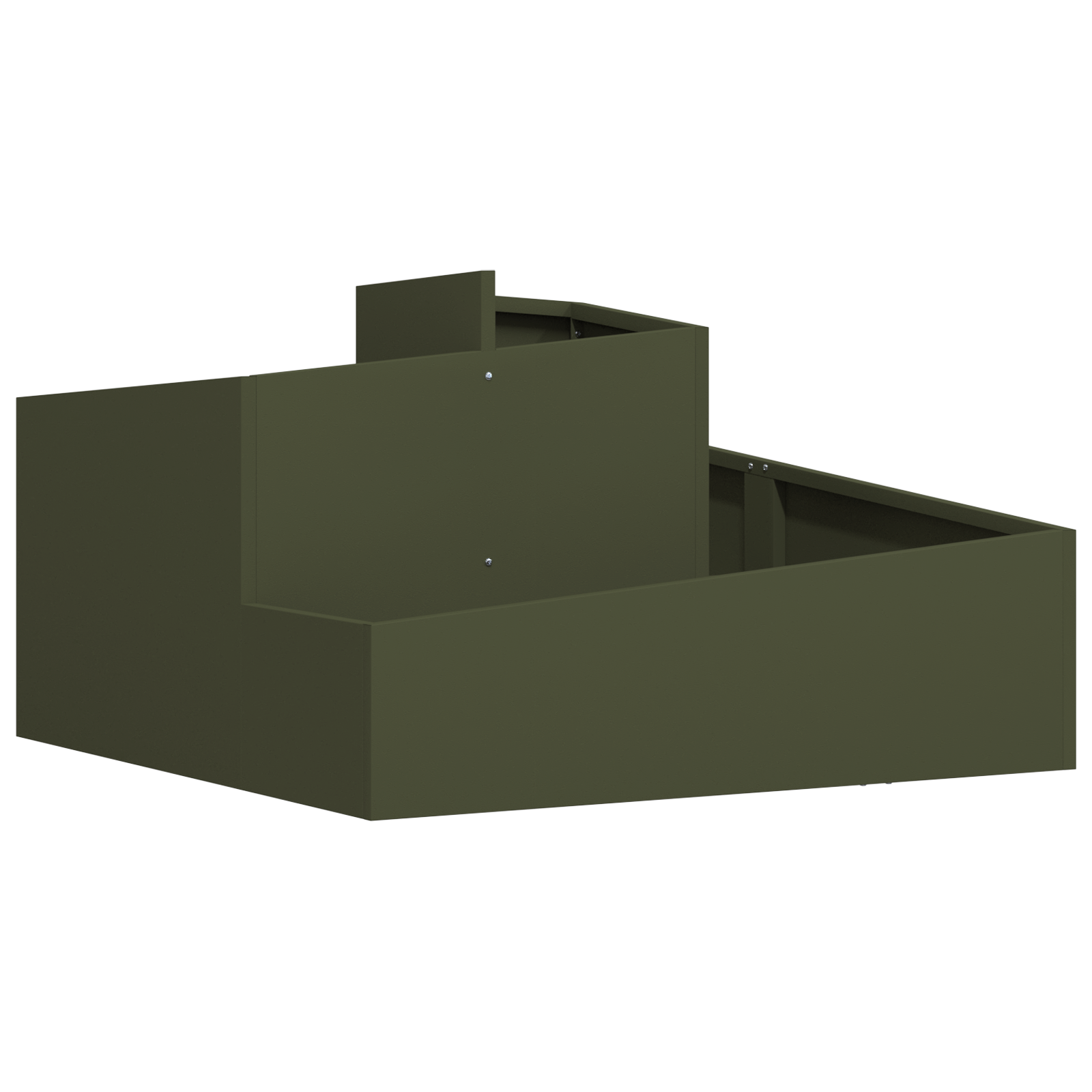 Planter Olive Green 80x80x50 cm Cold-rolled Steel - Image 2