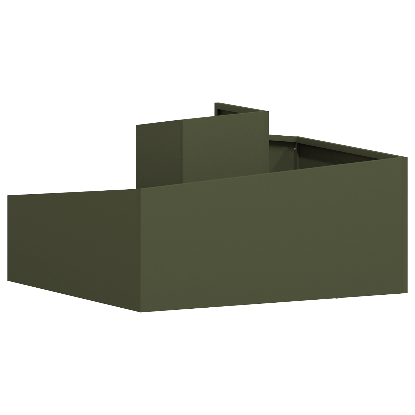 Planter Olive Green 80x80x50 cm Cold-rolled Steel - Image 7