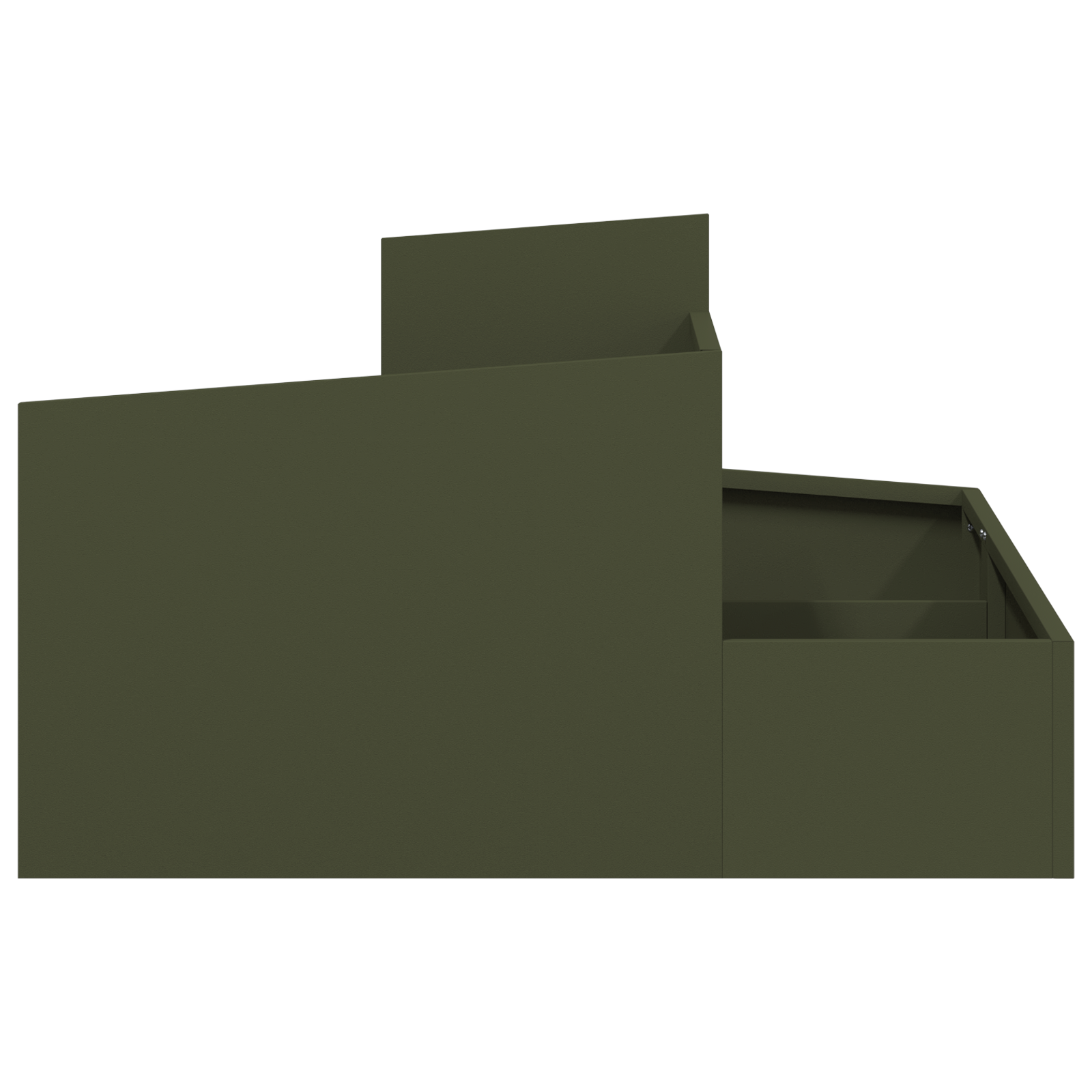 Planter Olive Green 80x80x50 cm Cold-rolled Steel - Image 6