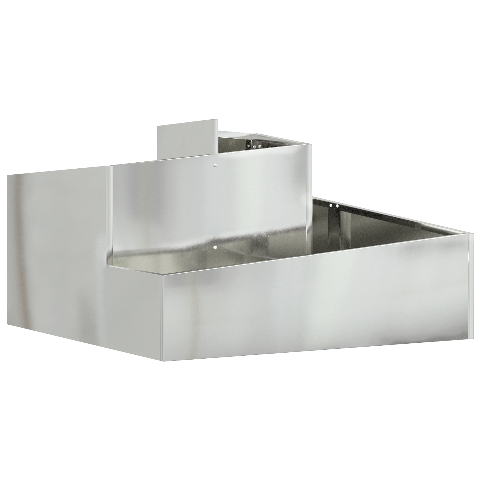 Planter 80x80x50 cm Galvanised Steel - Image 2