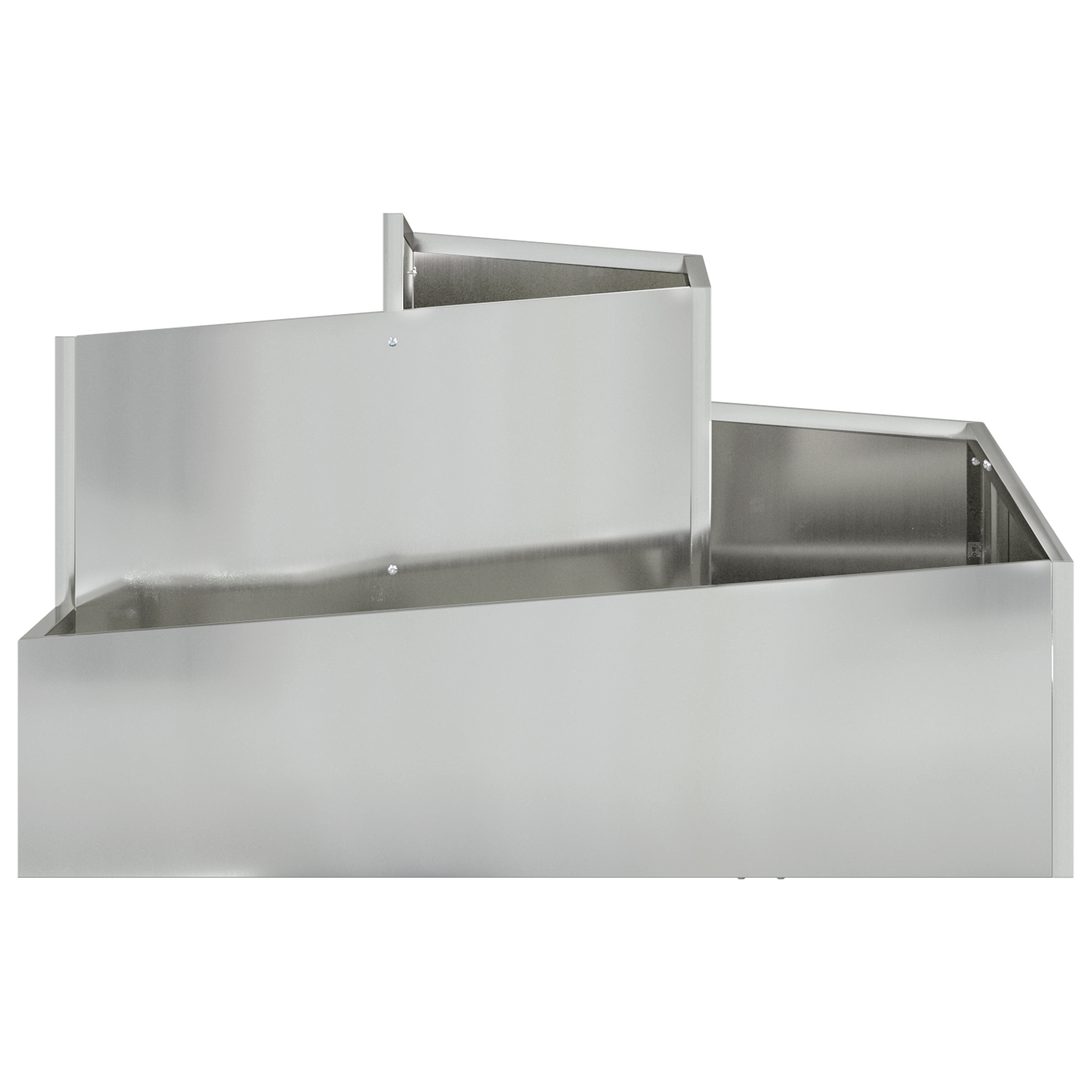 Planter 80x80x50 cm Galvanised Steel - Image 5