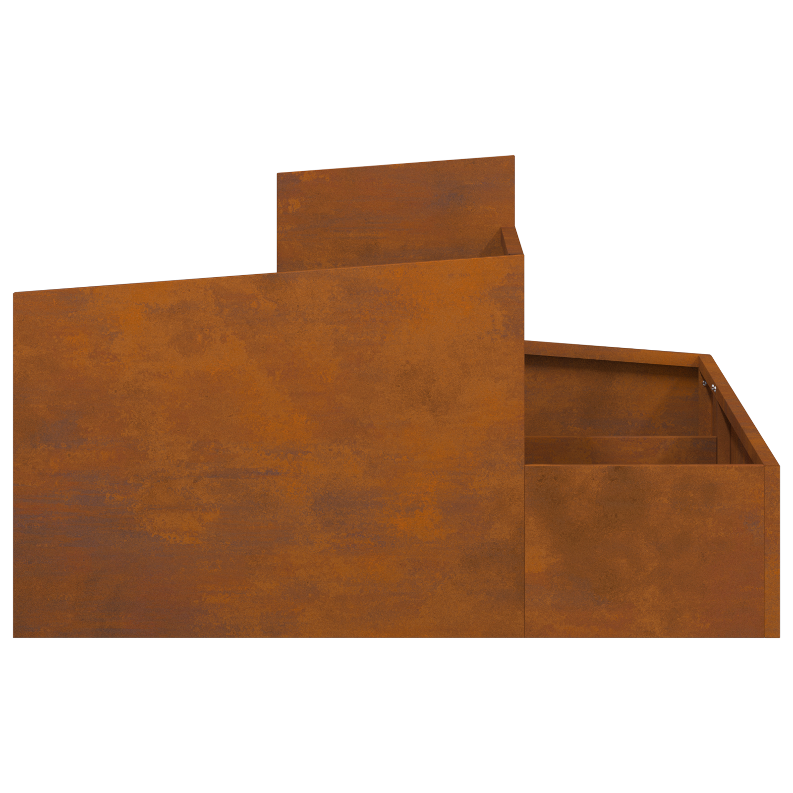 Planter 80x80x50 cm Weathering Steel - Image 7
