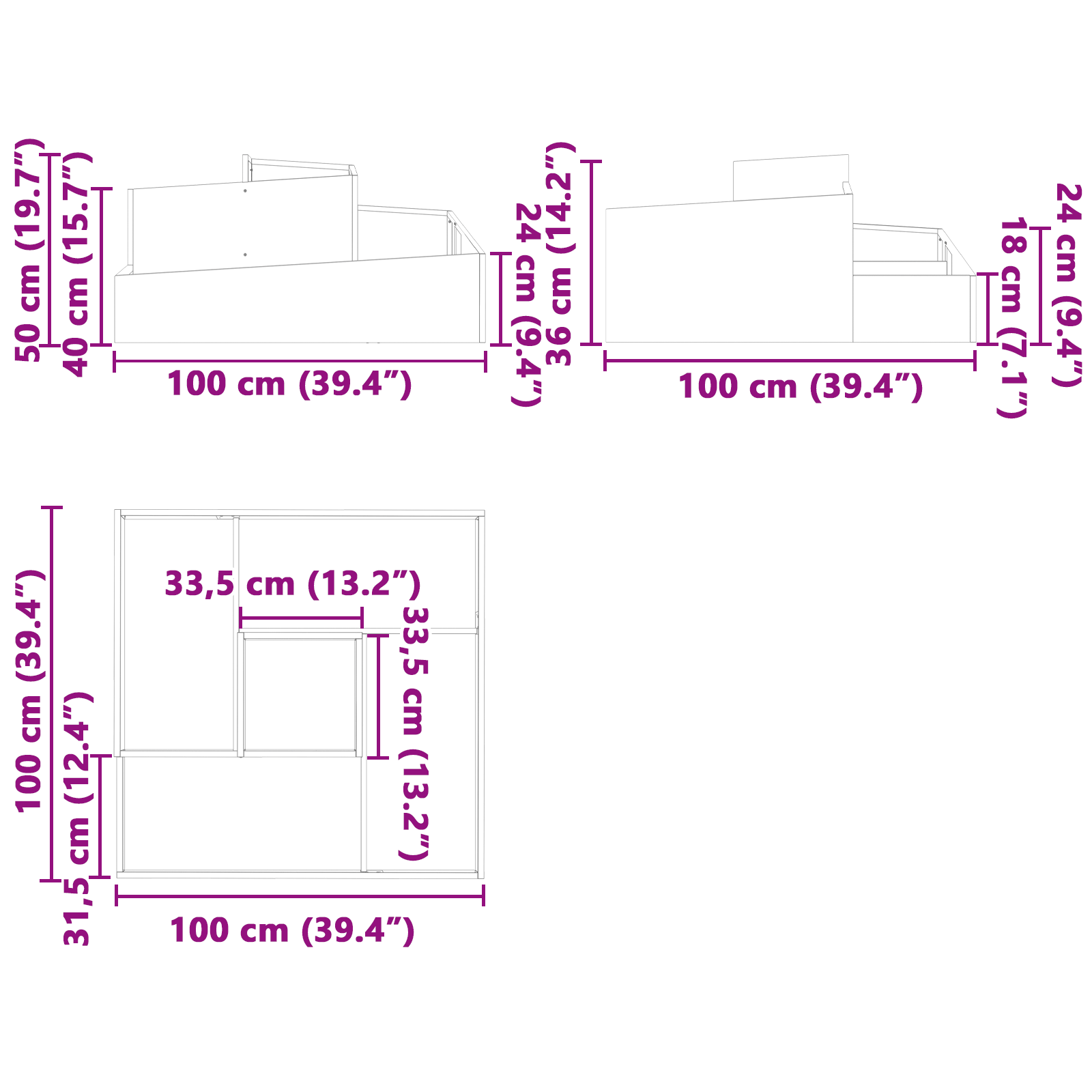 Pots & Planters Black Metal Large Decorative Inlays Planter - Image 11