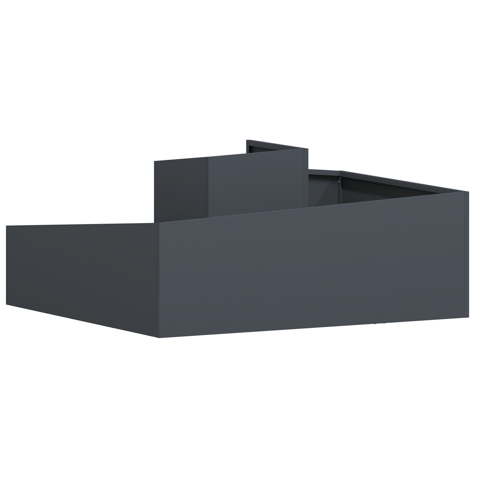 Pots & Planters Anthracite Plastic Large Metal Planter - Image 7