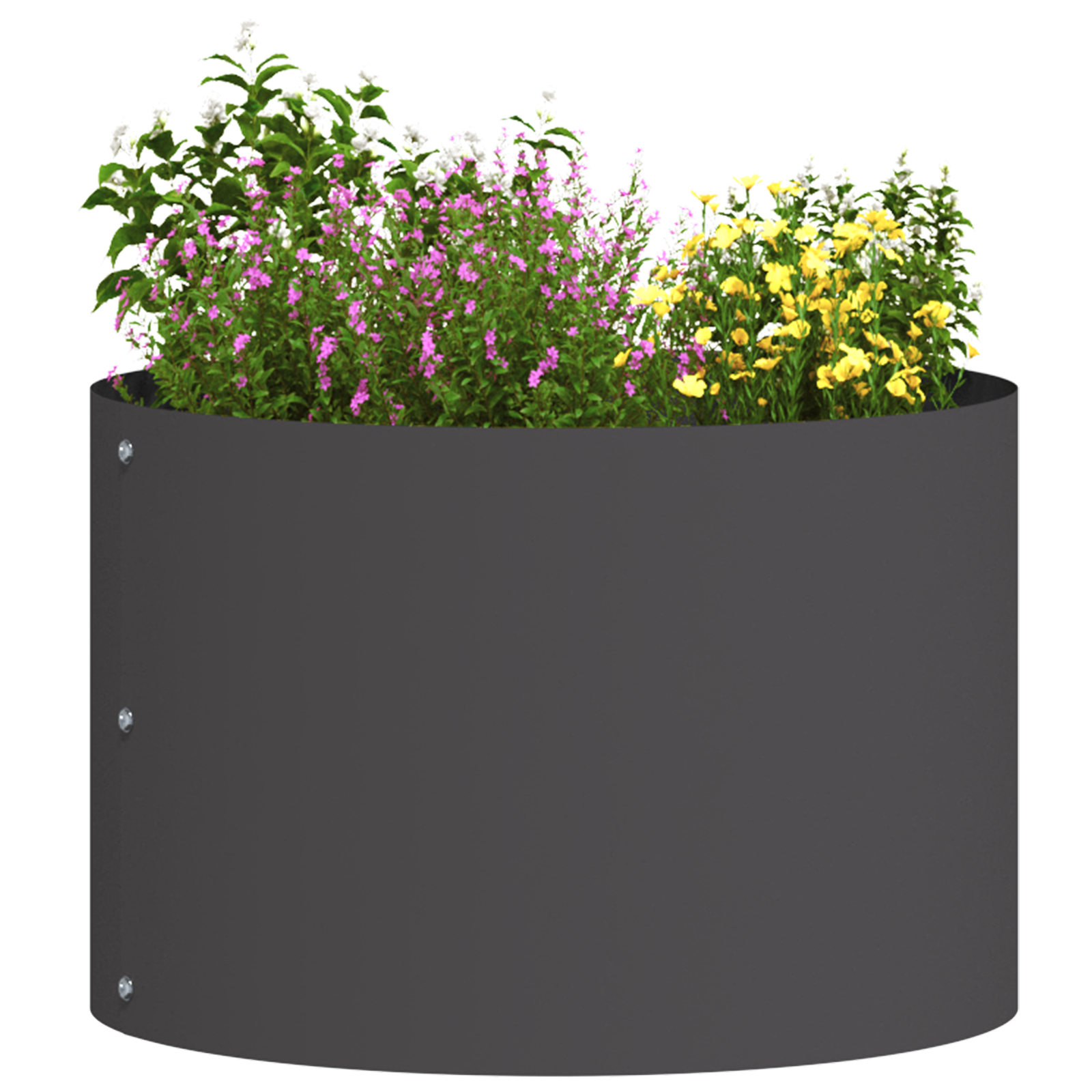 Black Metal Planter Black Metal 30 x 30 x 20 cm - Image 3