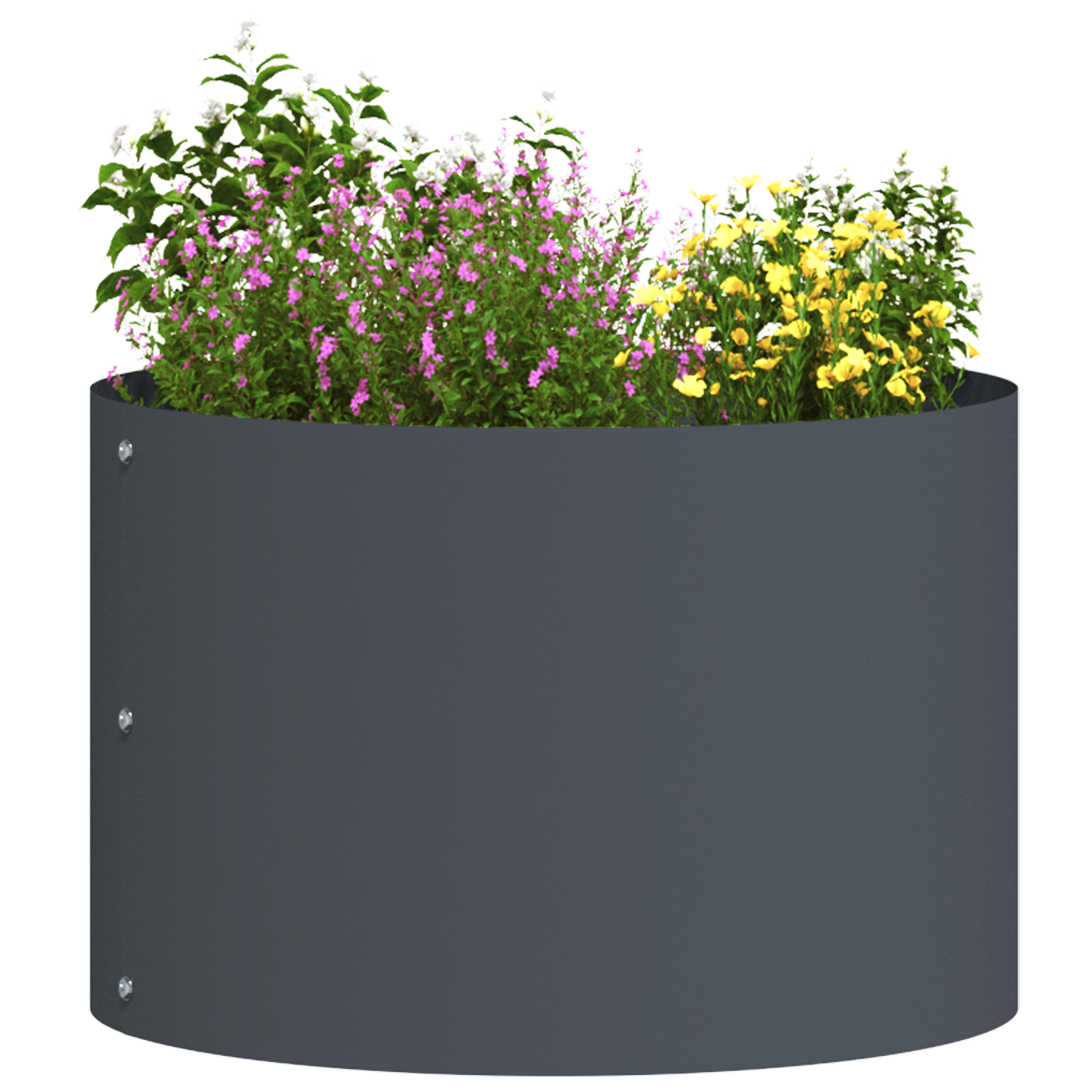 Anthracite Metal Pot Anthracite Metal Medium Decorative Inlays - Image 3