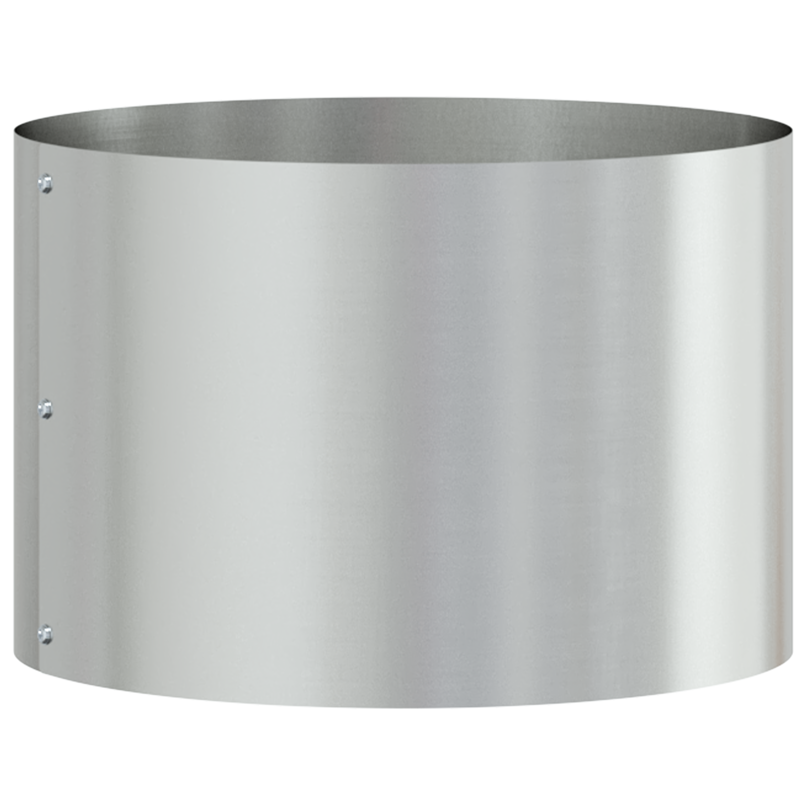 Galvanised Metal Pot Galvanised Galvanised Metal 30 cm diameter - Image 2
