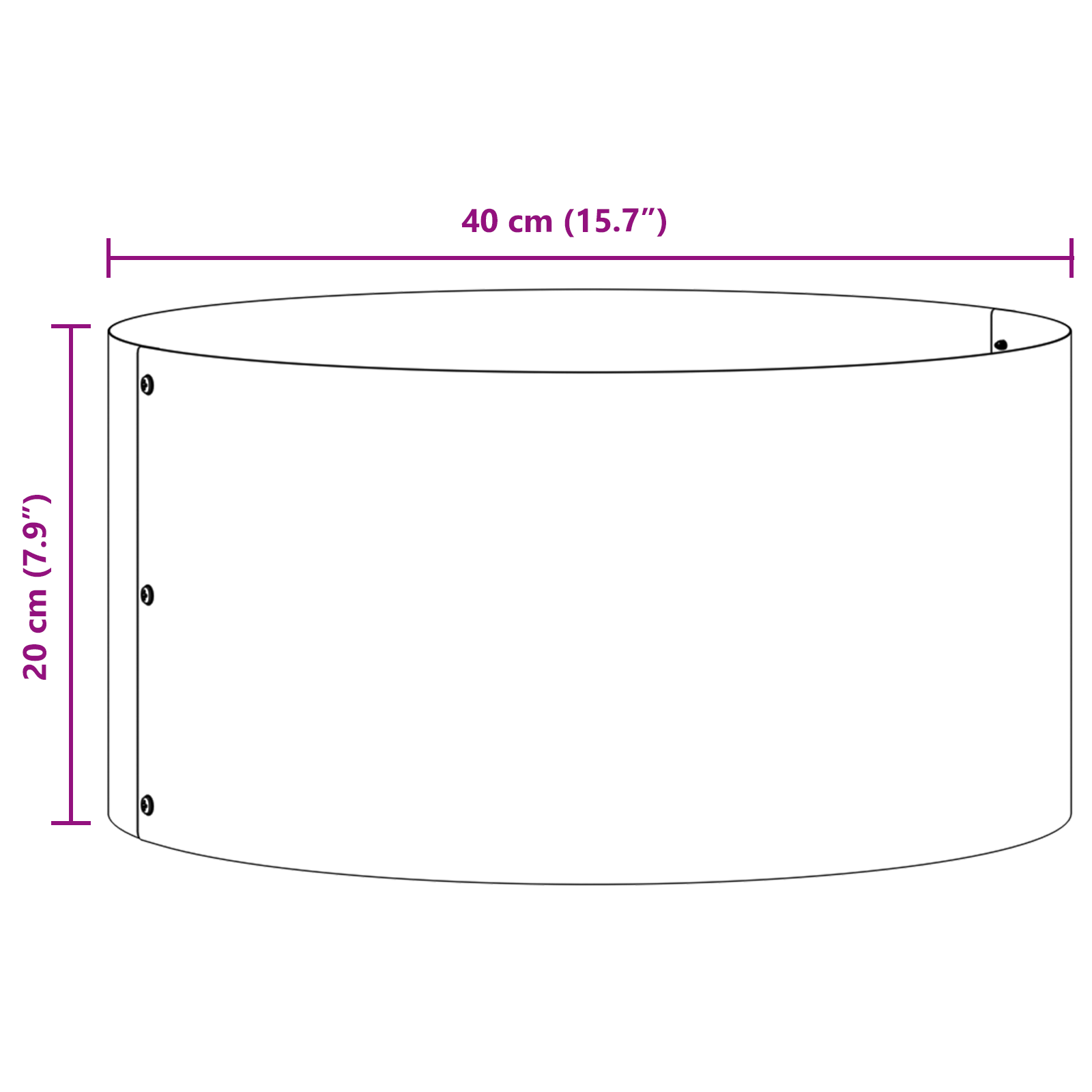 Anthracite Metal Pot Anthracite Metal 40 cm Diameter Durable - Image 7