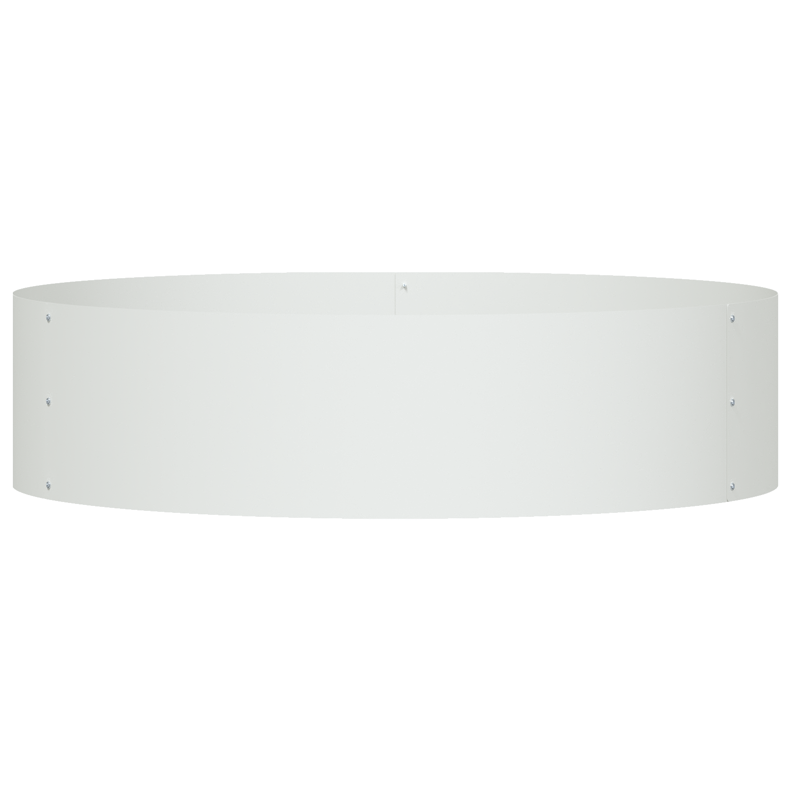 White Planter Set White Metal Large Planter Cylindrical - Image 6