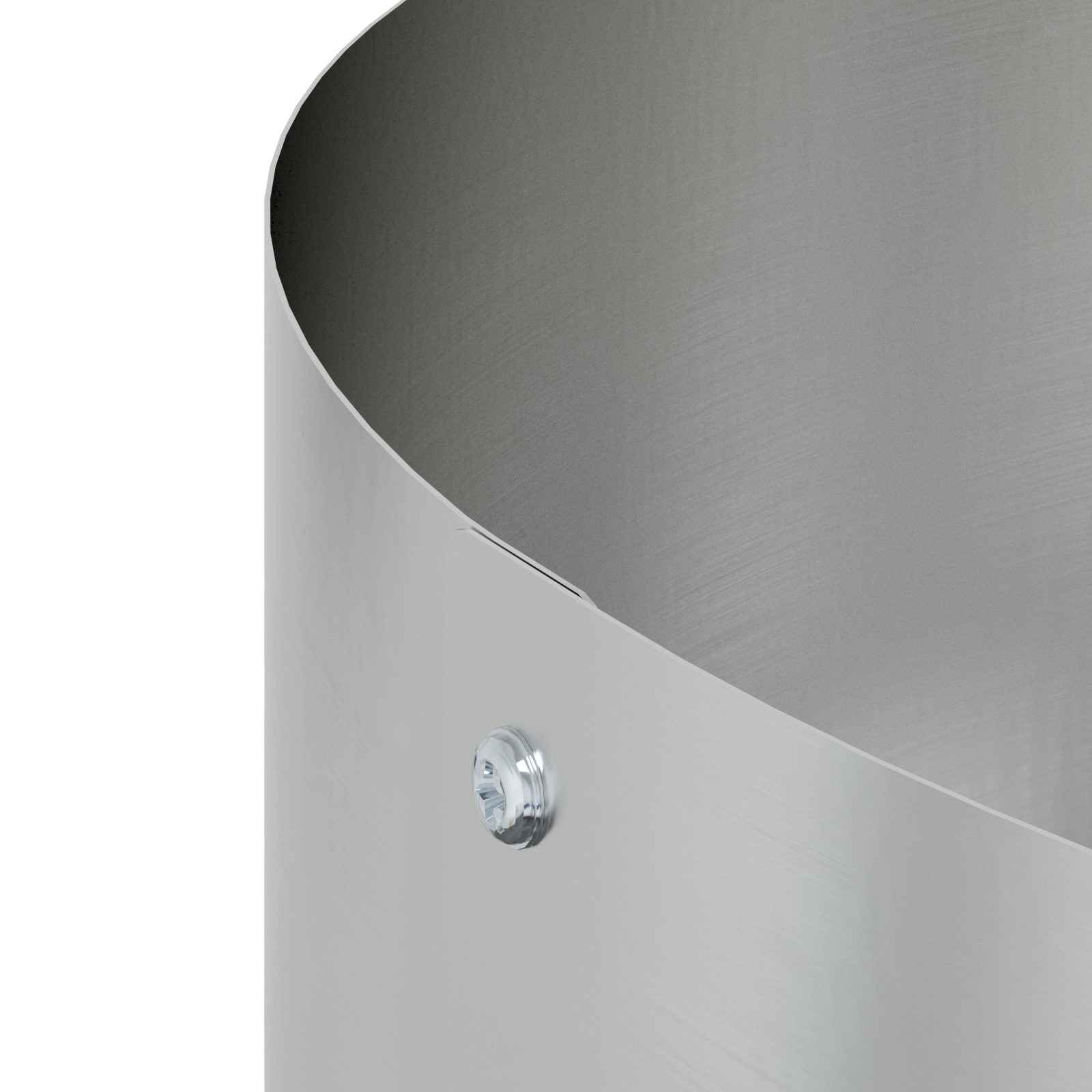 Grey Metal Planter Galvanised Metal Large Grey Planter Circular - Image 6