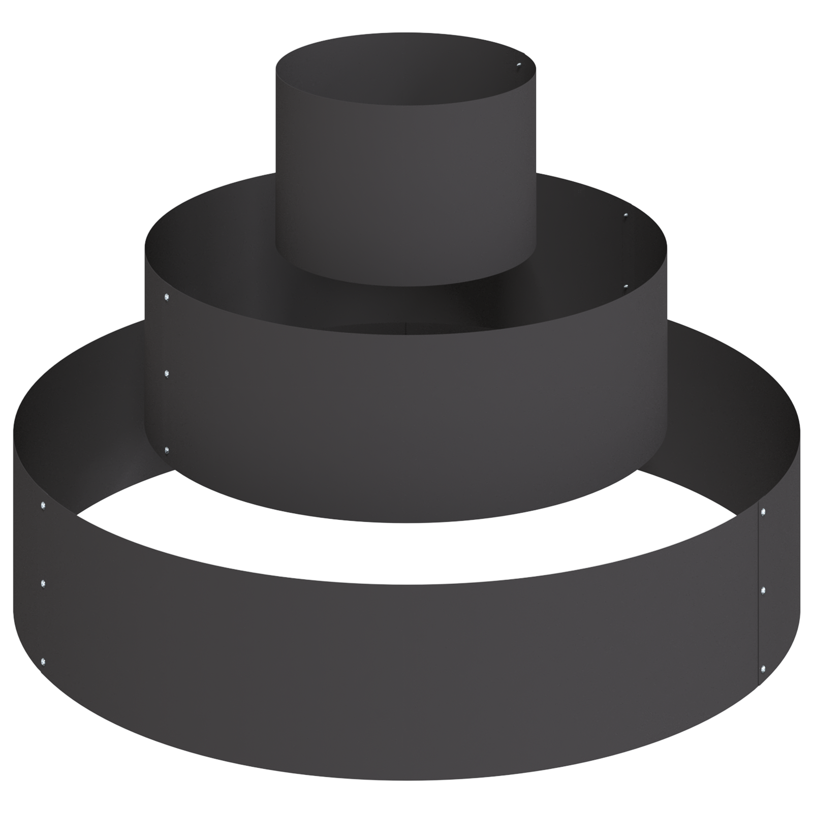 Metal Planter Steel/black Steel Large Modular Metal Planter - Image 2