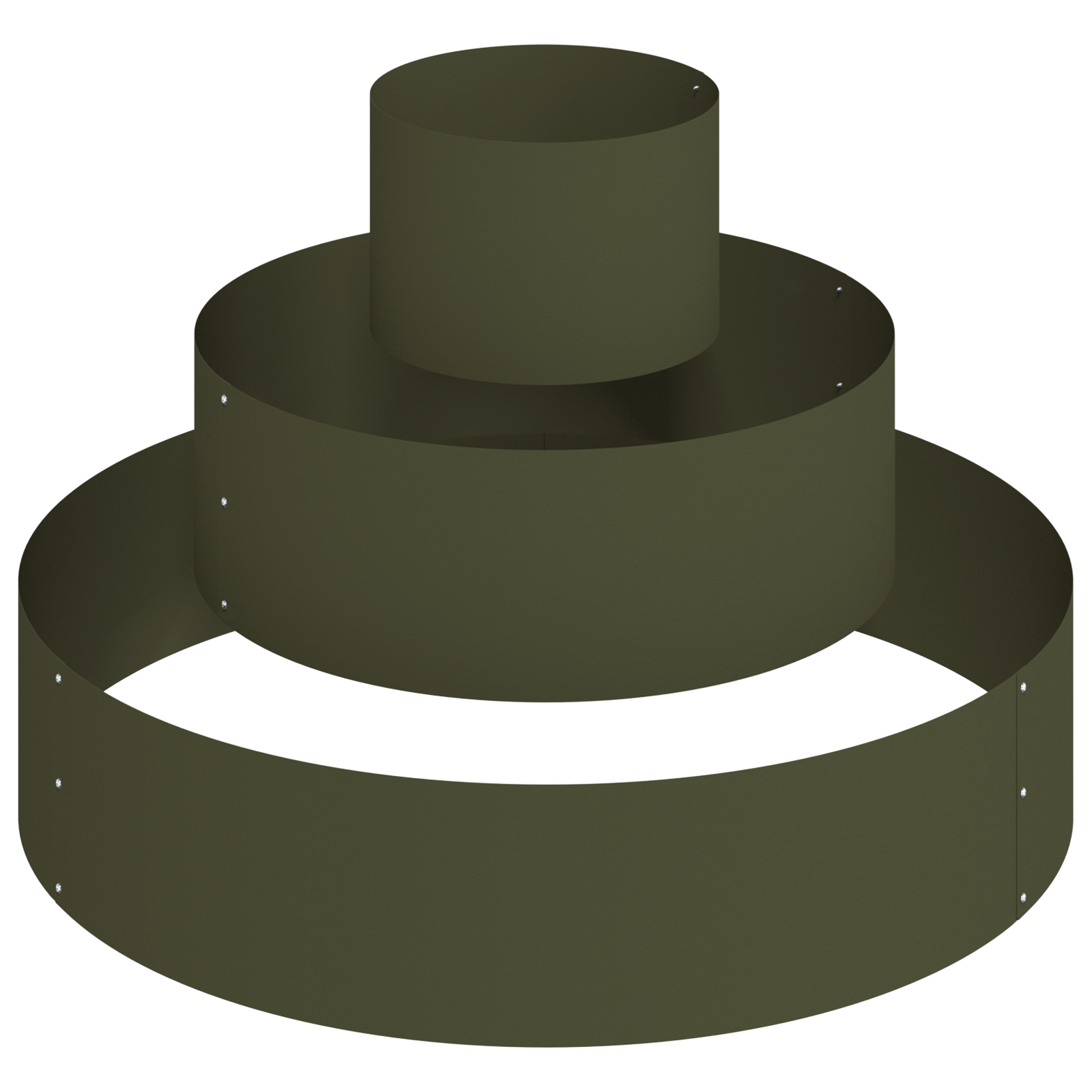 Metal Planter Steel/olive green Steel Ø 90 cm Modular - Image 2