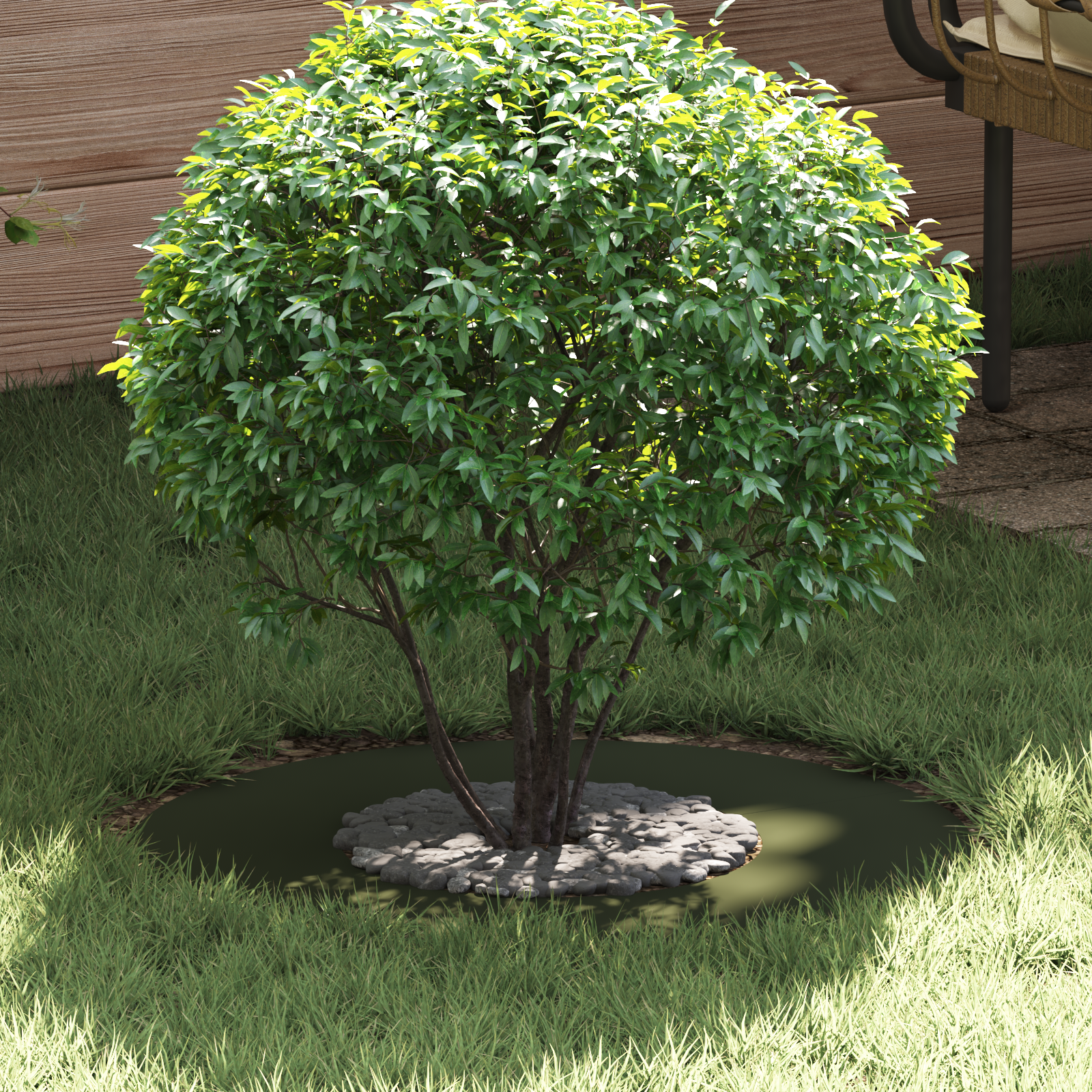 Olijfgroene Planter Olijfgroen Kunststof Middelgroot