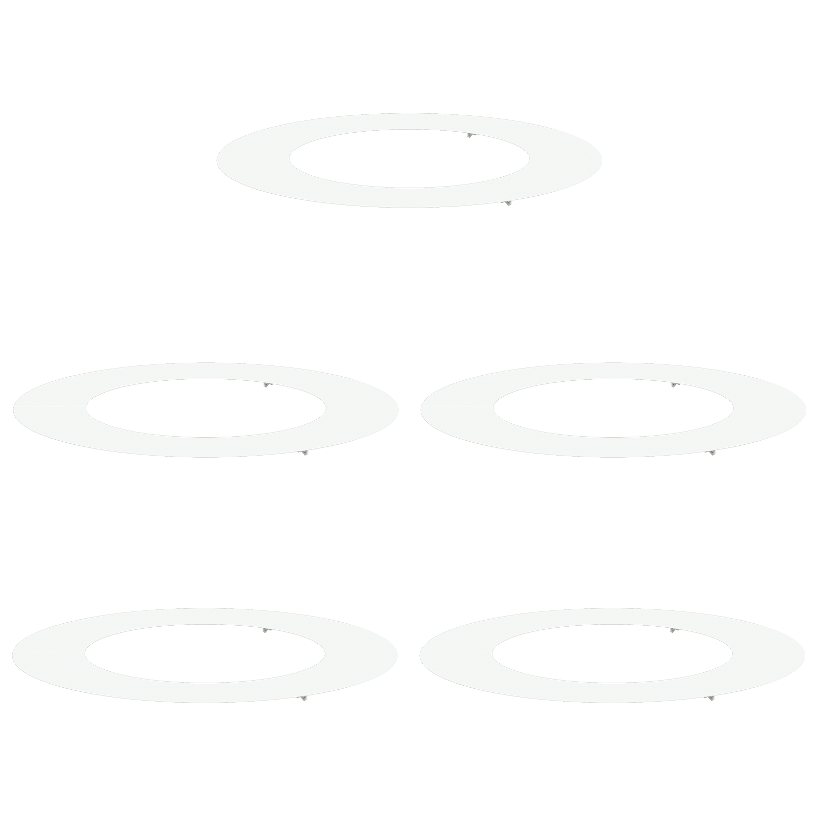 Plastic Planter Set White Plastic Large Planters - Image 2