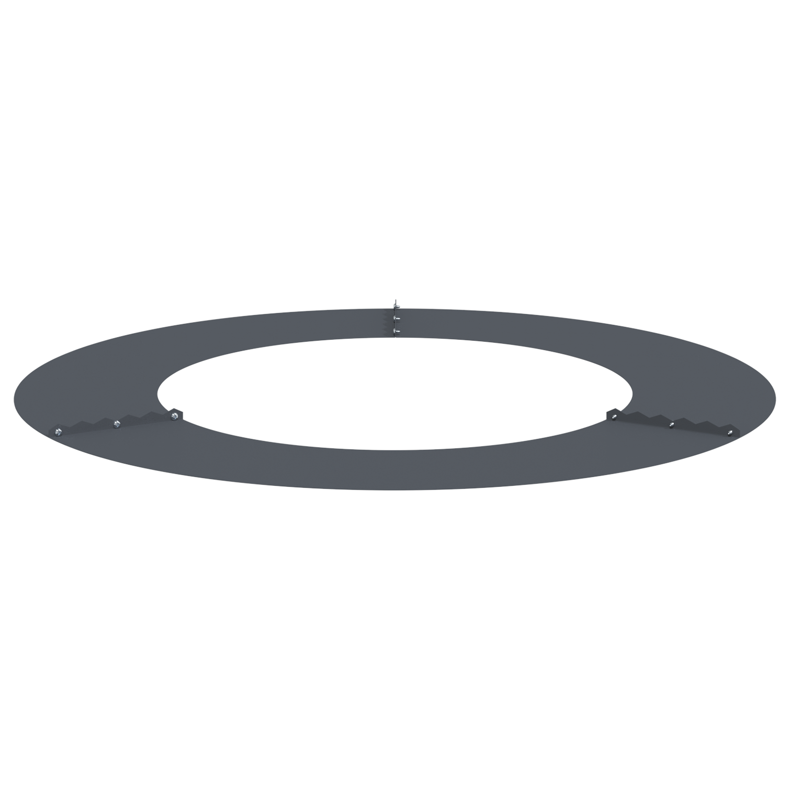 Plastic Planter Anthracite Plastic Large Sturdy Round Modern - Image 4