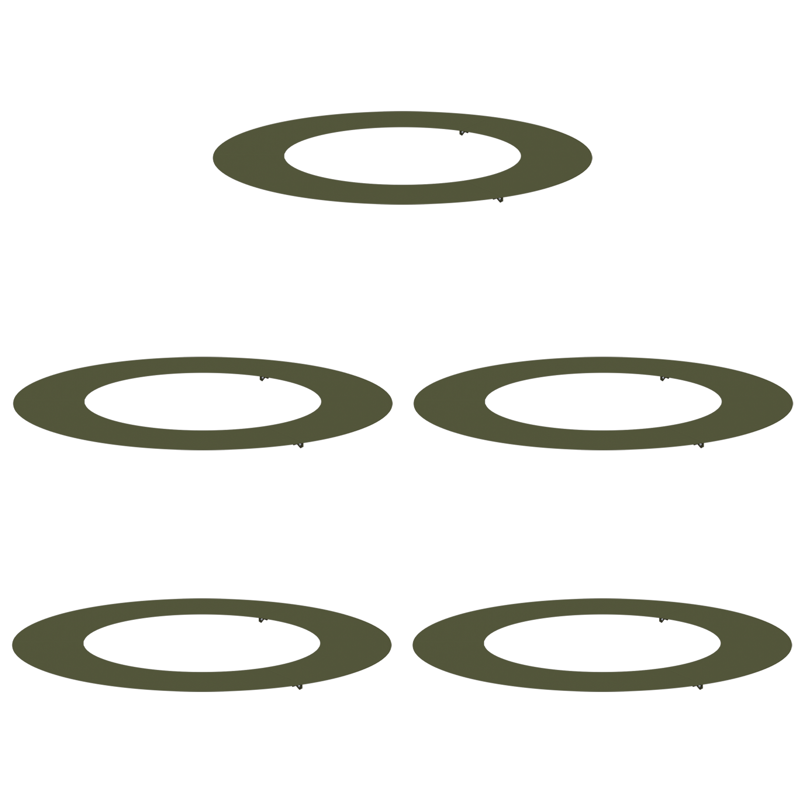 Olive Green Planter Olive green Plastic Large Decorative Inlays - Image 2