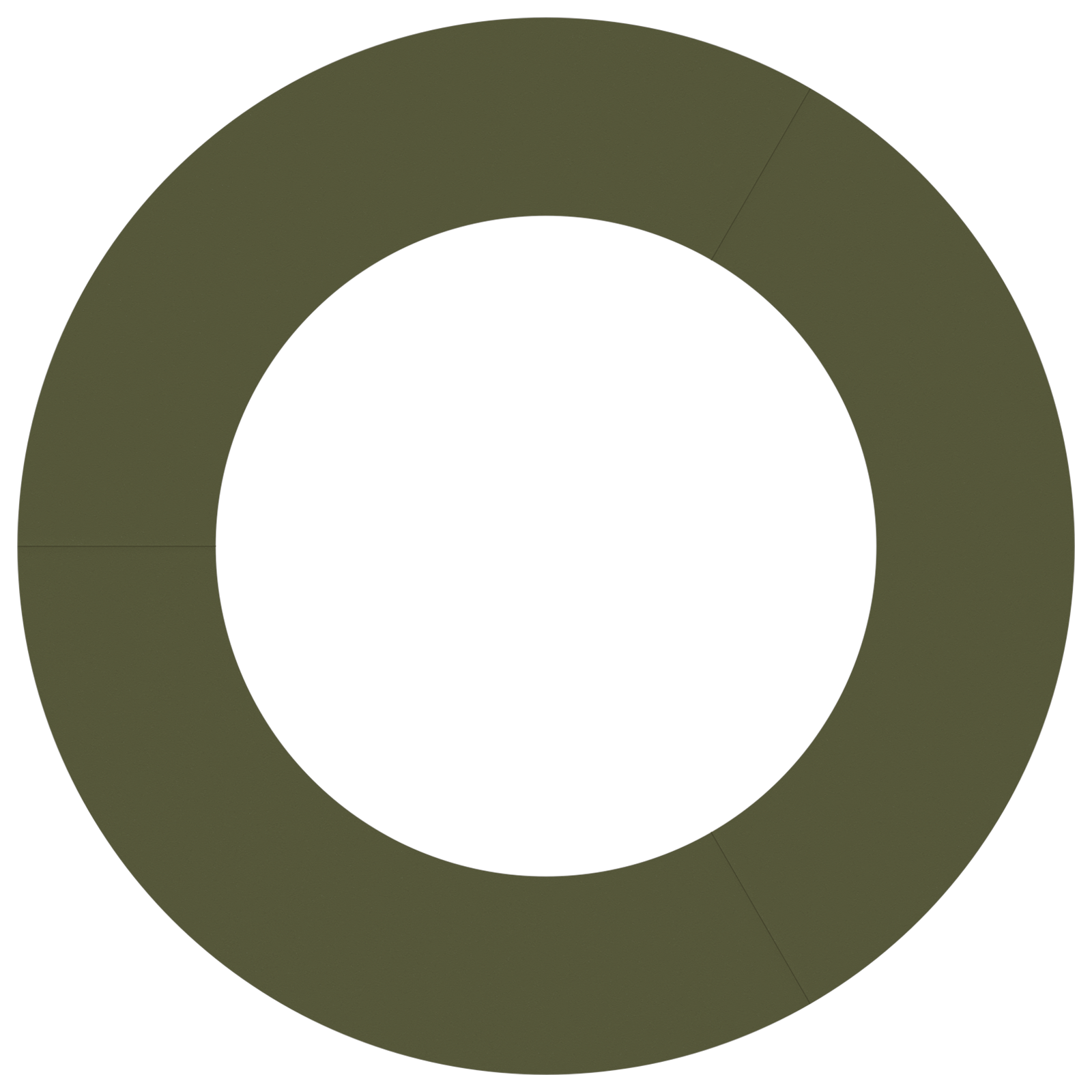 Olive Green Planter Olive green Plastic Large Decorative Inlays - Image 5