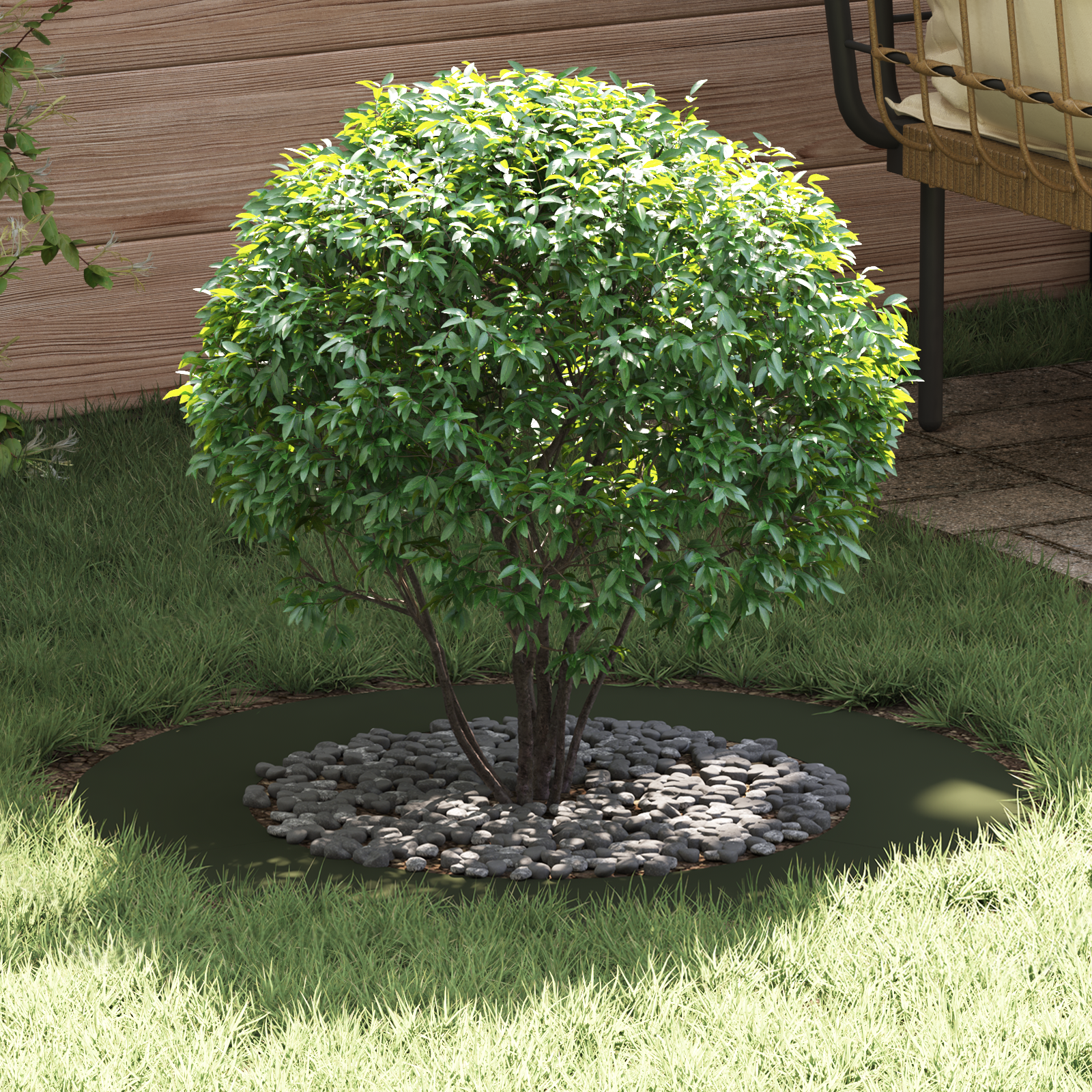 Olijfgroene Plantenpot Olijfgroen Kunststof Groot
