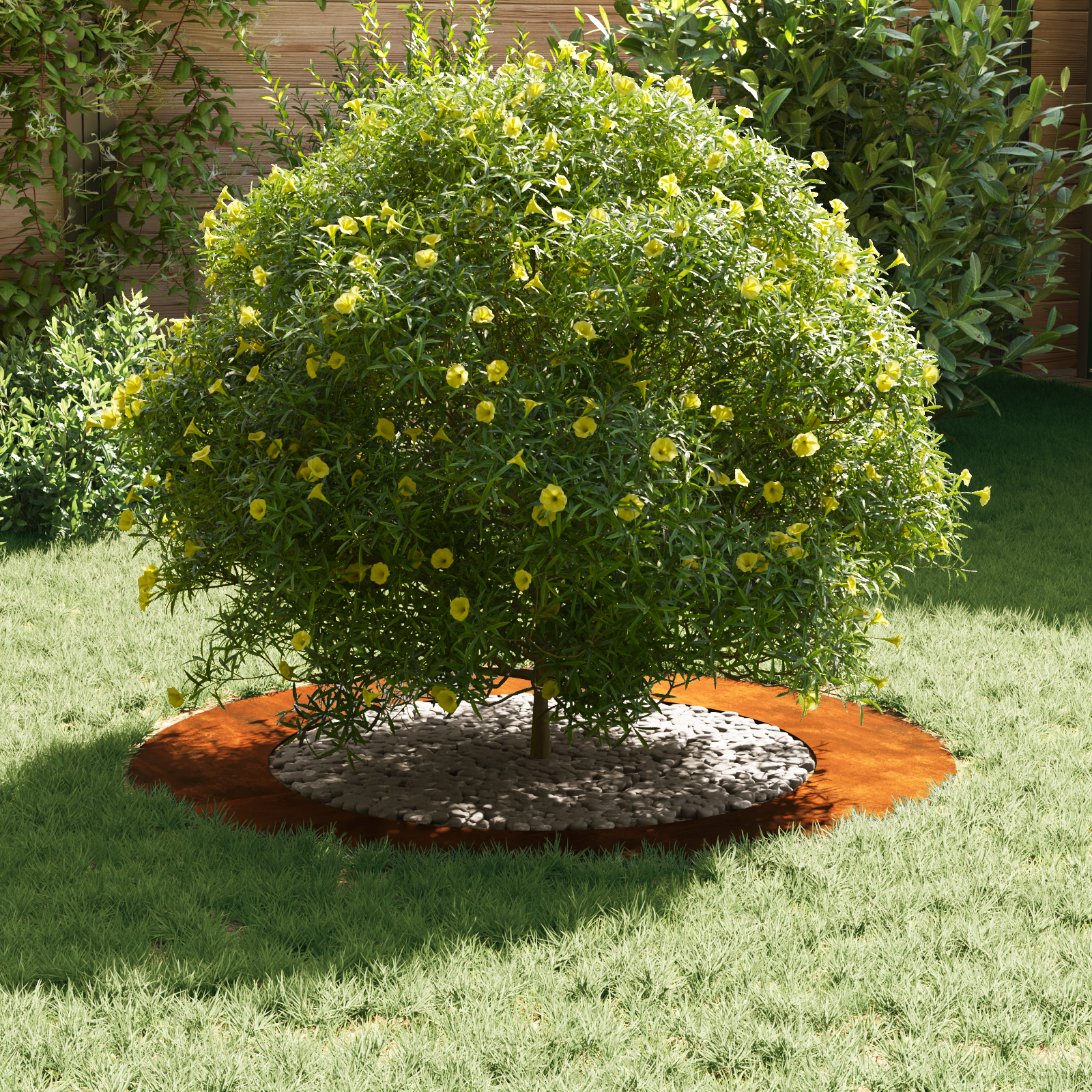 Corten Steel Planter Corten Steel Large Decorative Inlays - Image 3
