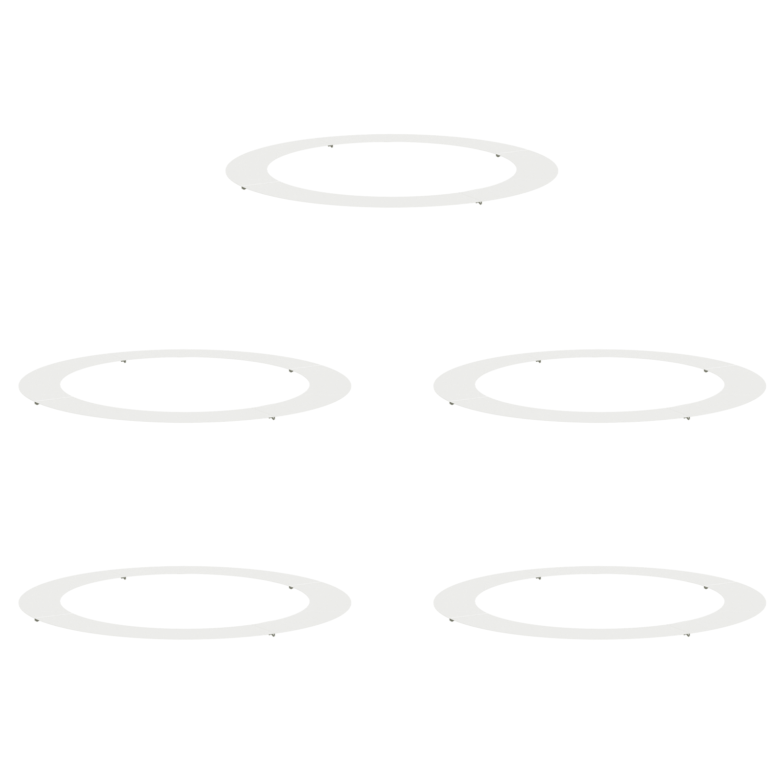 White Planters White Plastic Large White Planter Round - Image 2