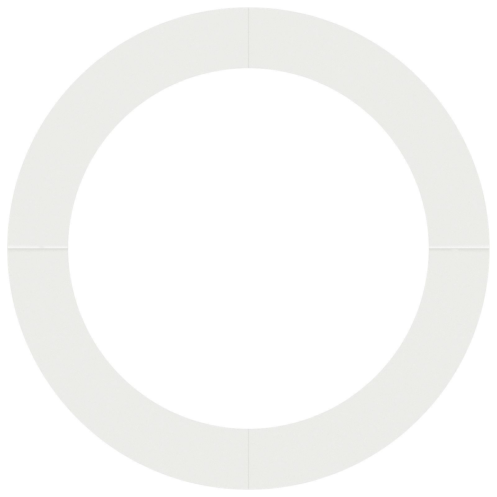 White Planters White Plastic Large White Planter Round - Image 5