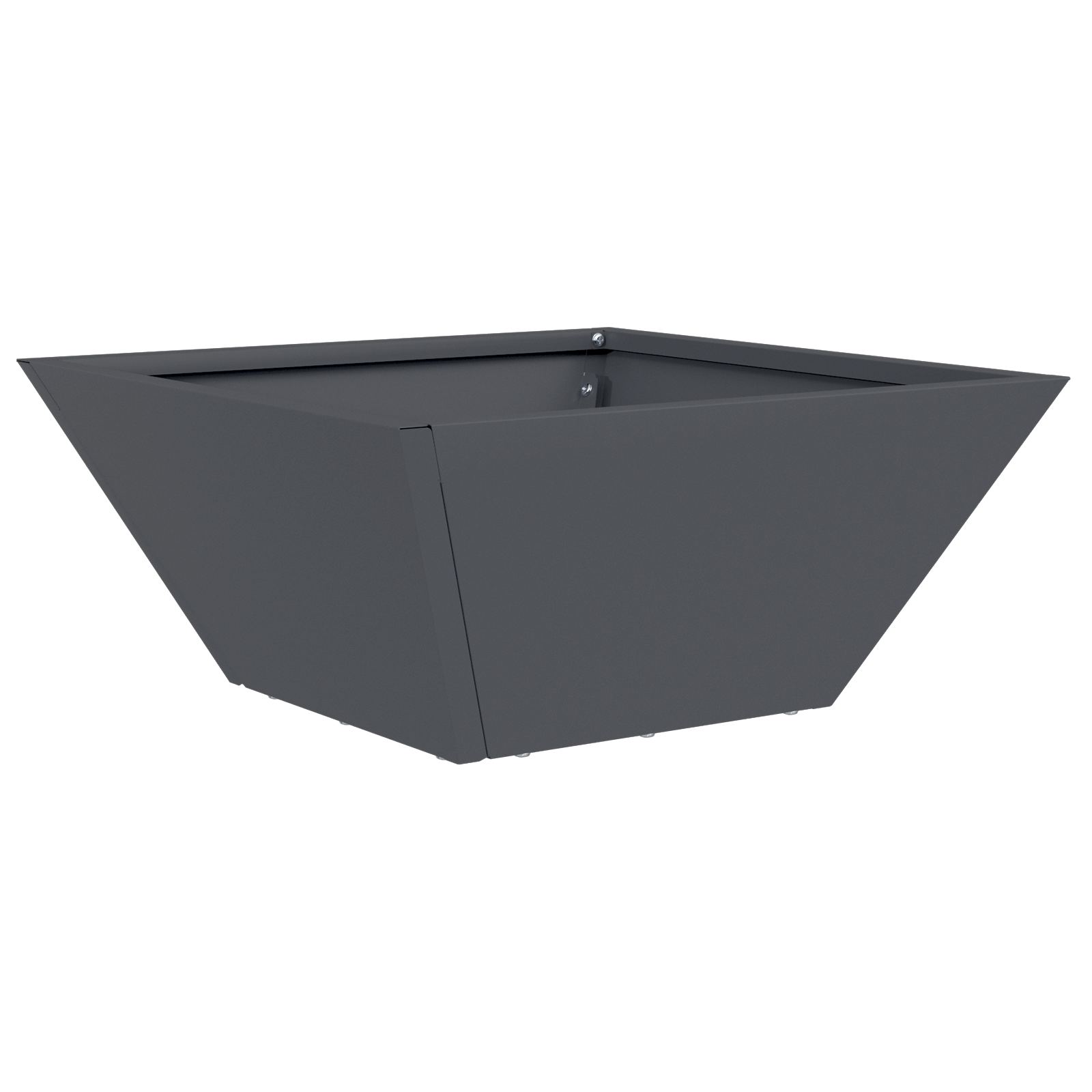 Plastic Planter Anthracite Plastic 35 x 35 x 15 cm Durable - Image 2