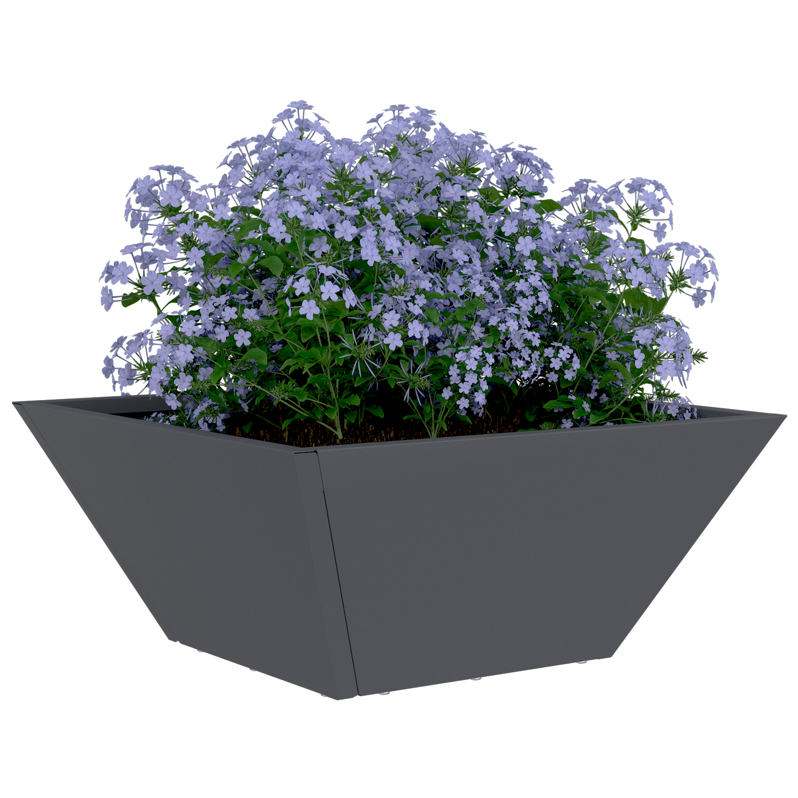 Plastic Planter Anthracite Plastic 35 x 35 x 15 cm Durable - Image 3
