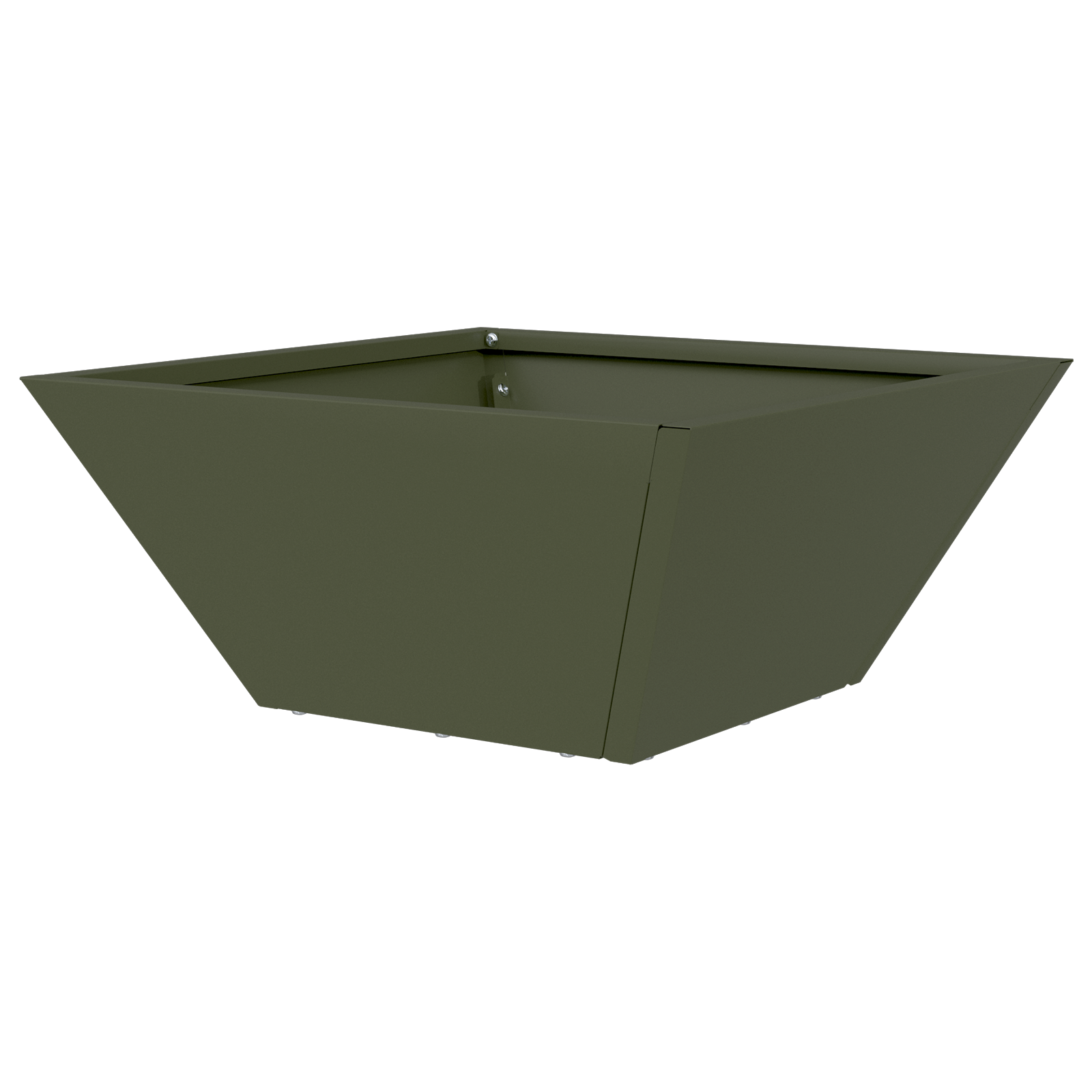 Metal Planter Olive Green Metal Medium Decorative Inlays - Image 7