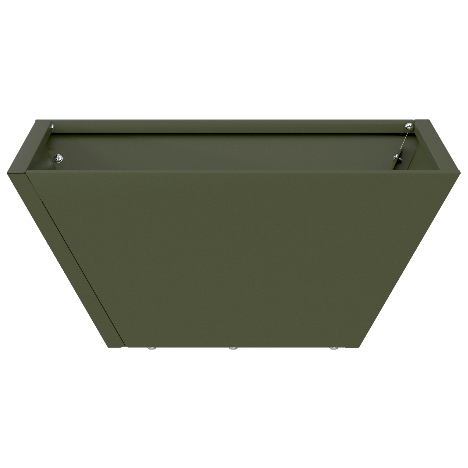 Metal Planter Olive Green Metal Medium Decorative Inlays - Image 6